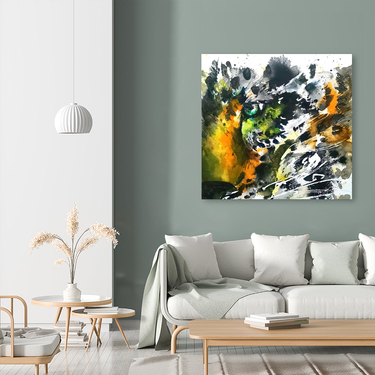 The Eye of the Leopard by Emma Kaufmann on GIANT ART - yellow mixed media