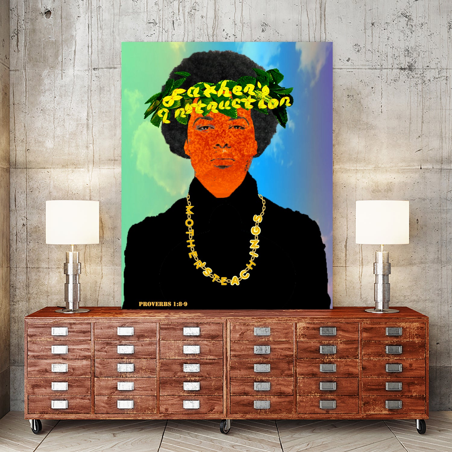 Proverbs 1:8-9 by Casey Bell on GIANT ART - black photo manipulation