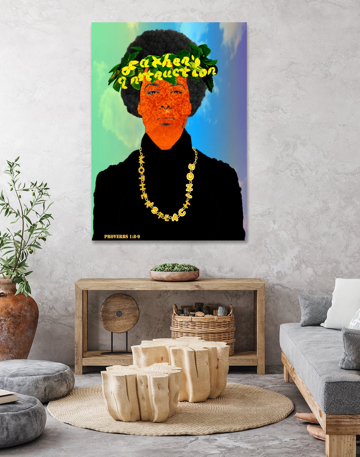 Proverbs 1:8-9 by Casey Bell on GIANT ART - black photo manipulation