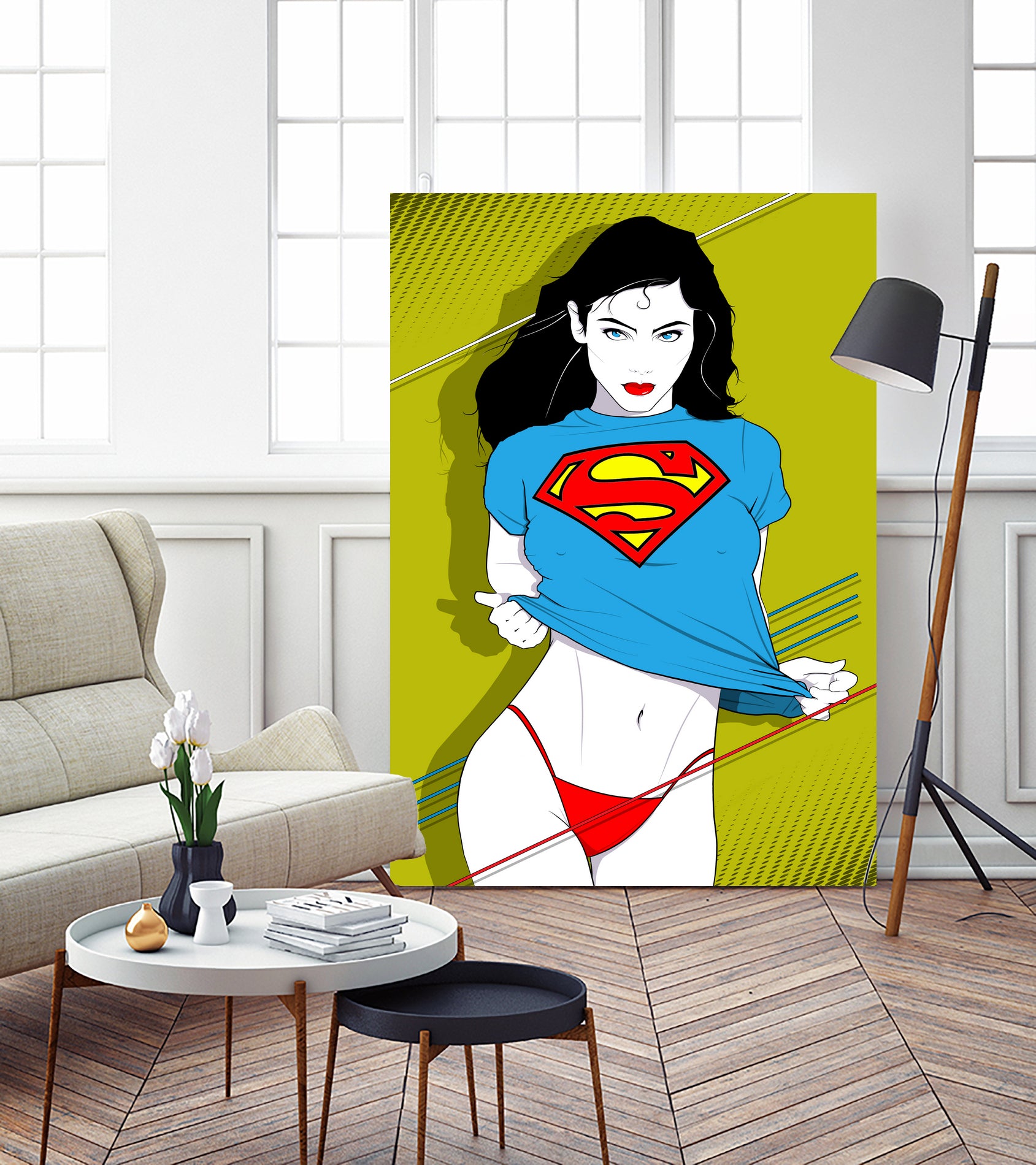 Feelin Super Sexy by Ron Santiano on GIANT ART - blue digital drawing