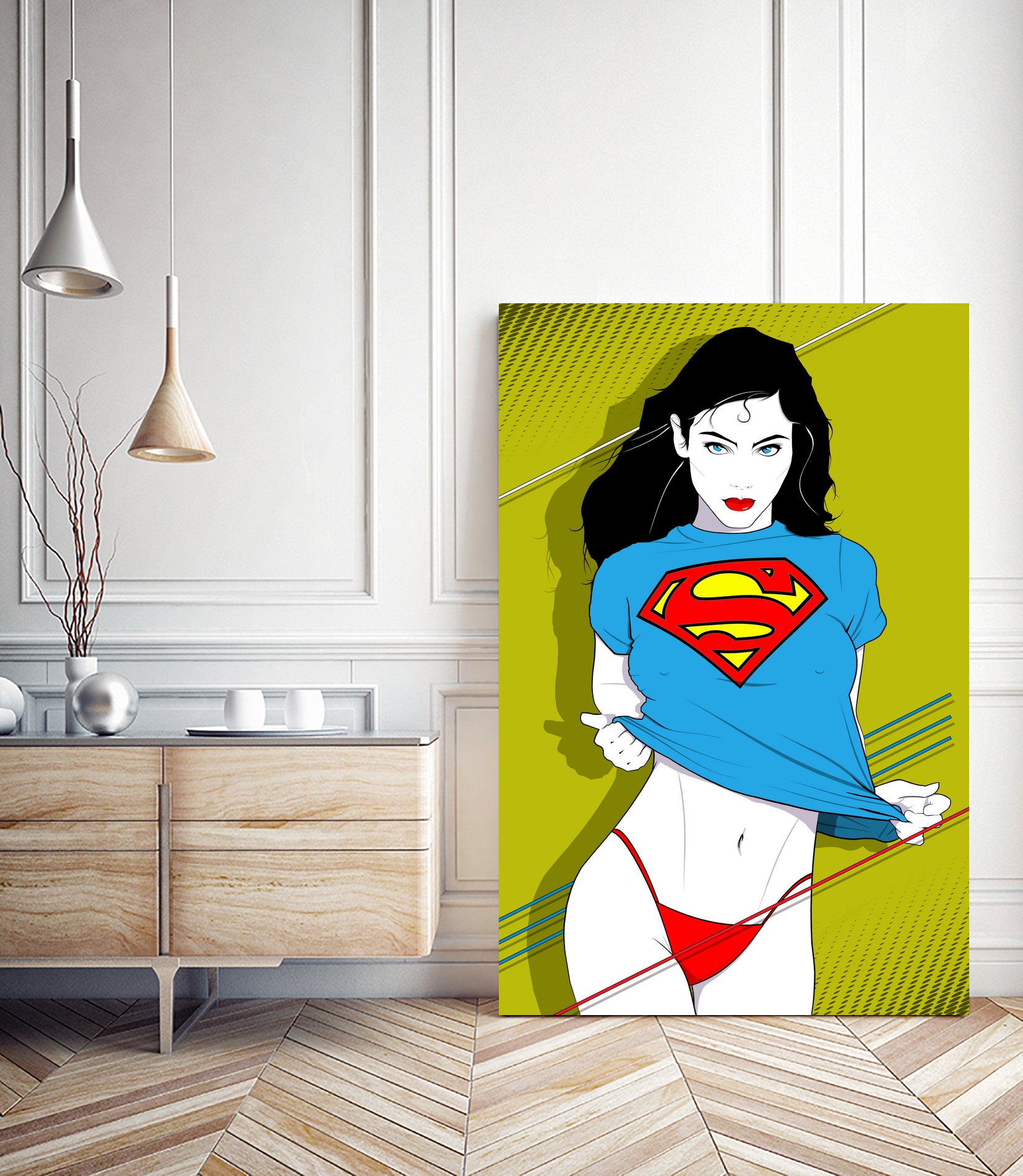 Feelin Super Sexy by Ron Santiano on GIANT ART - blue digital drawing