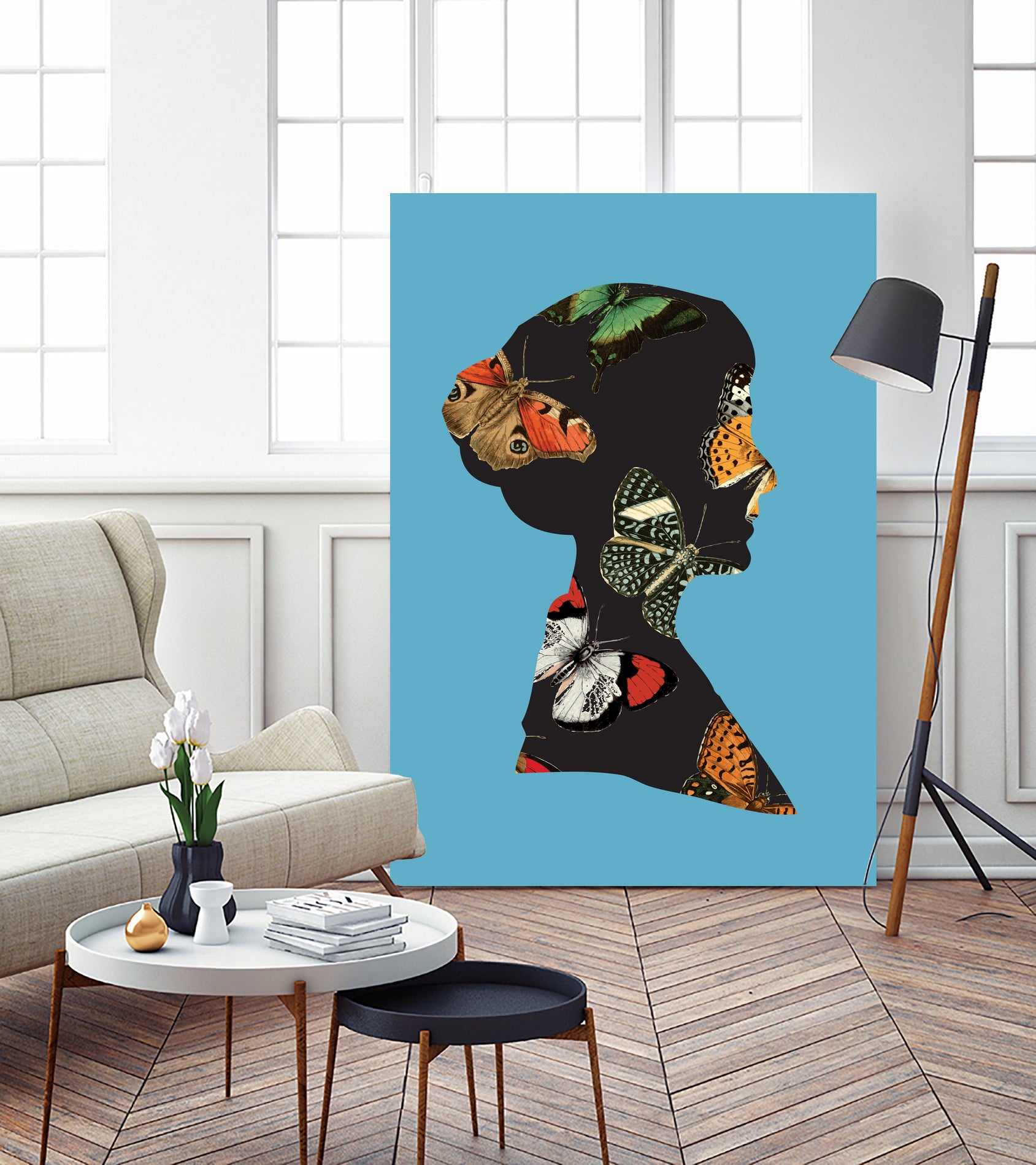 Nelly Aqua by Thomas Fernez on GIANT ART - blue digital drawing