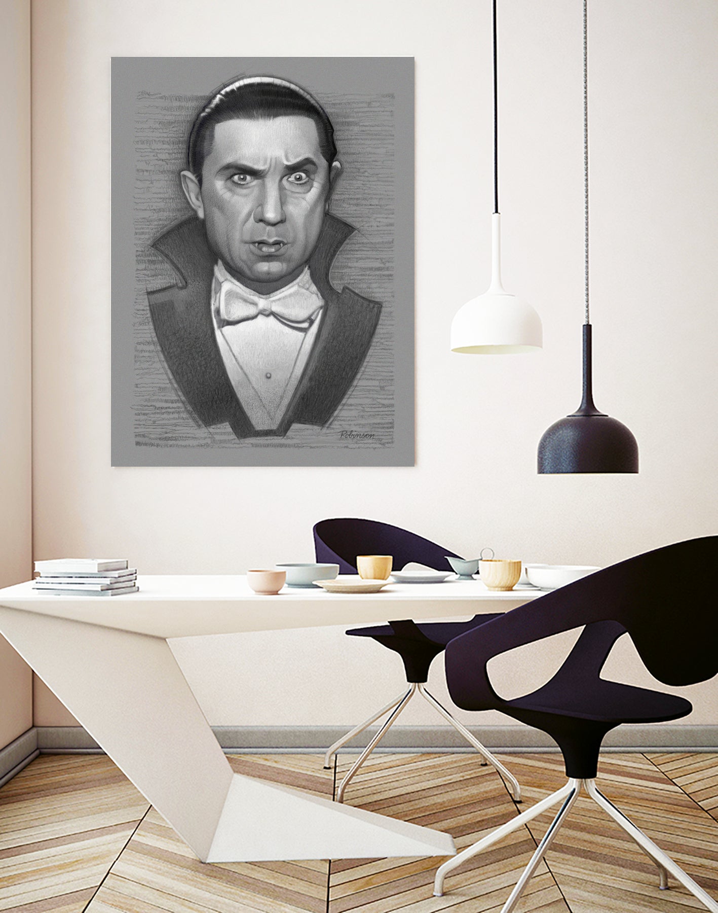 Bela Lugosi - Dracula by Dave Robinson on GIANT ART - red digital drawing