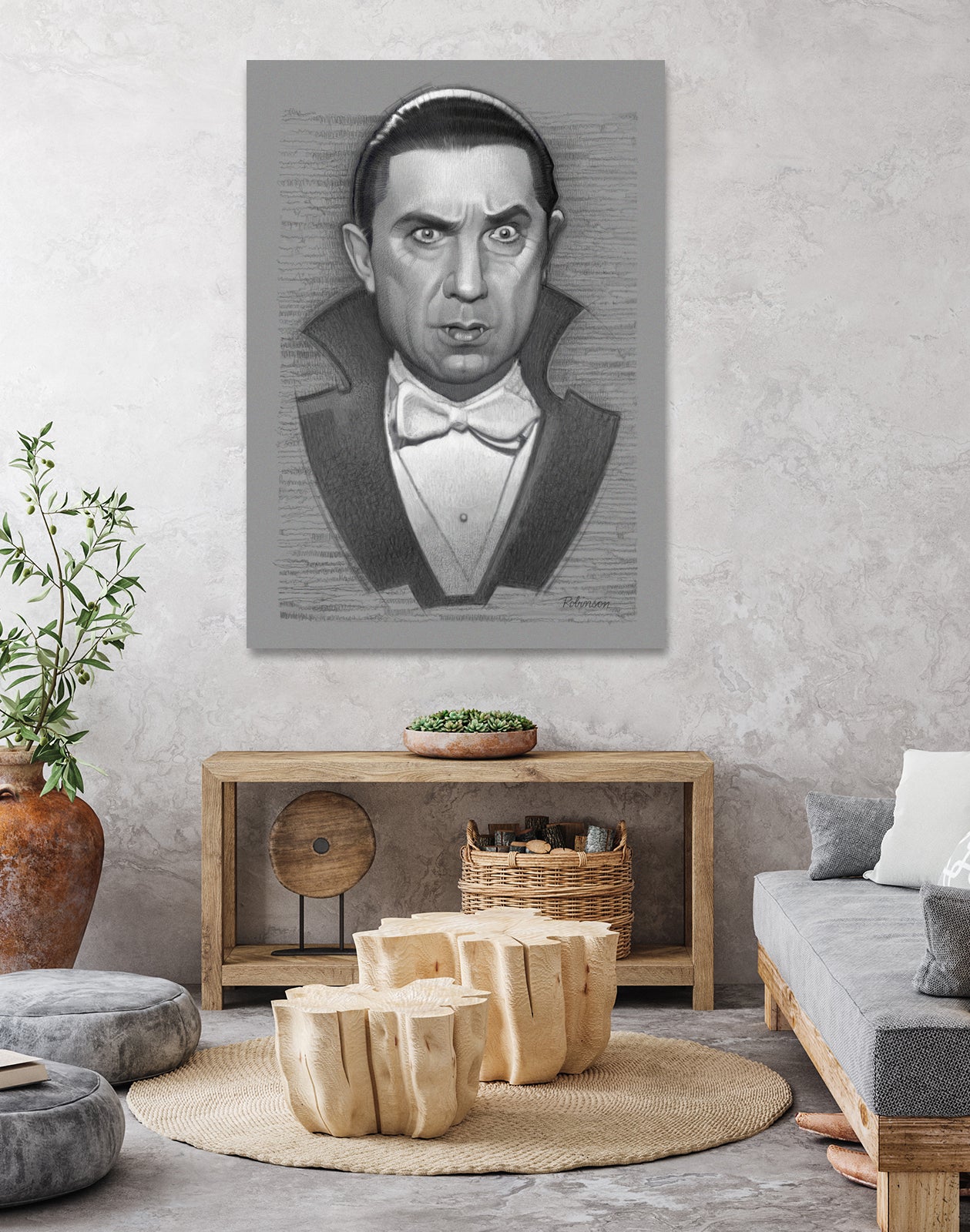 Bela Lugosi - Dracula by Dave Robinson on GIANT ART - red digital drawing