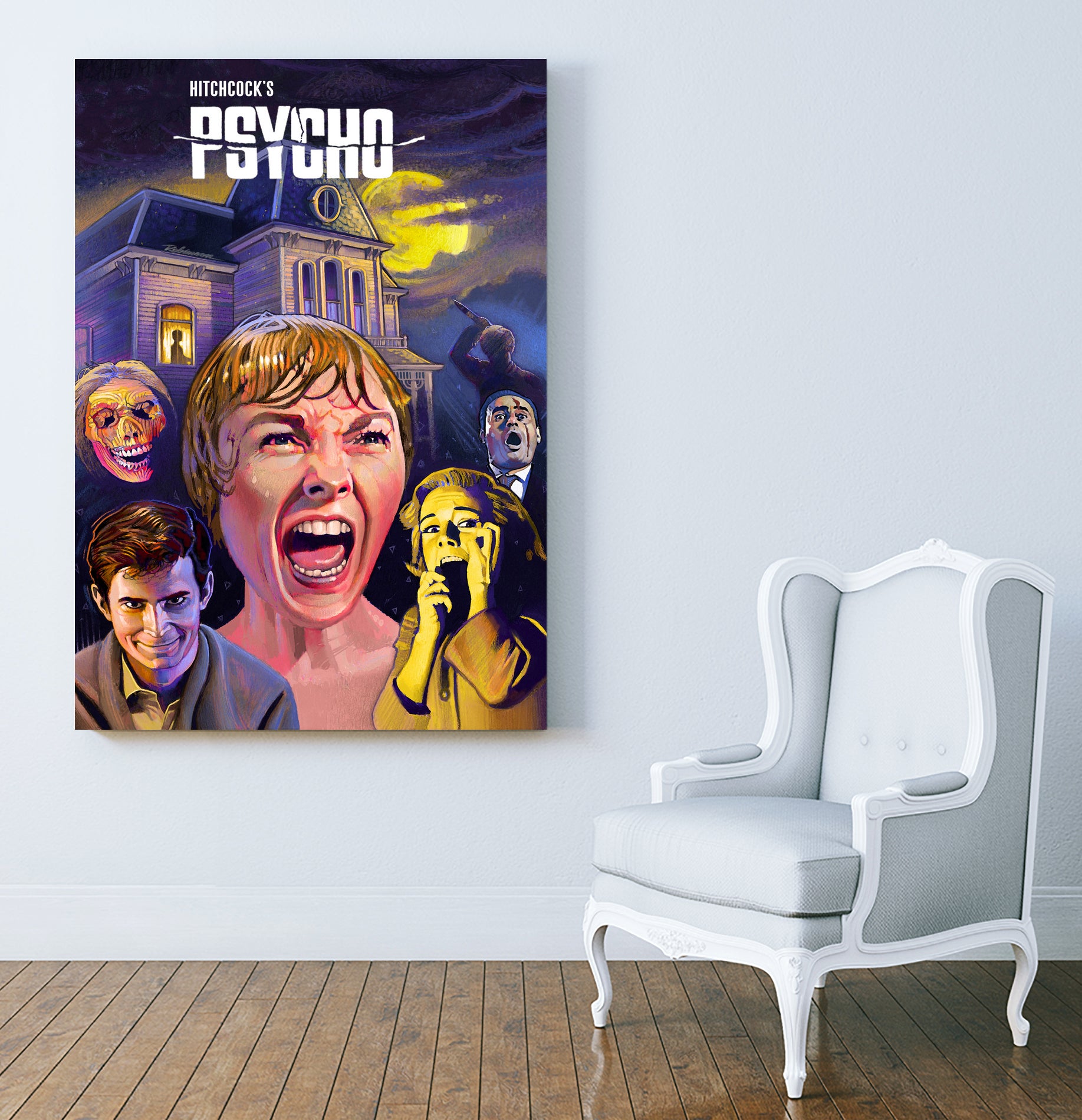 Psycho by Dave Robinson on GIANT ART - fuchsia digital painting