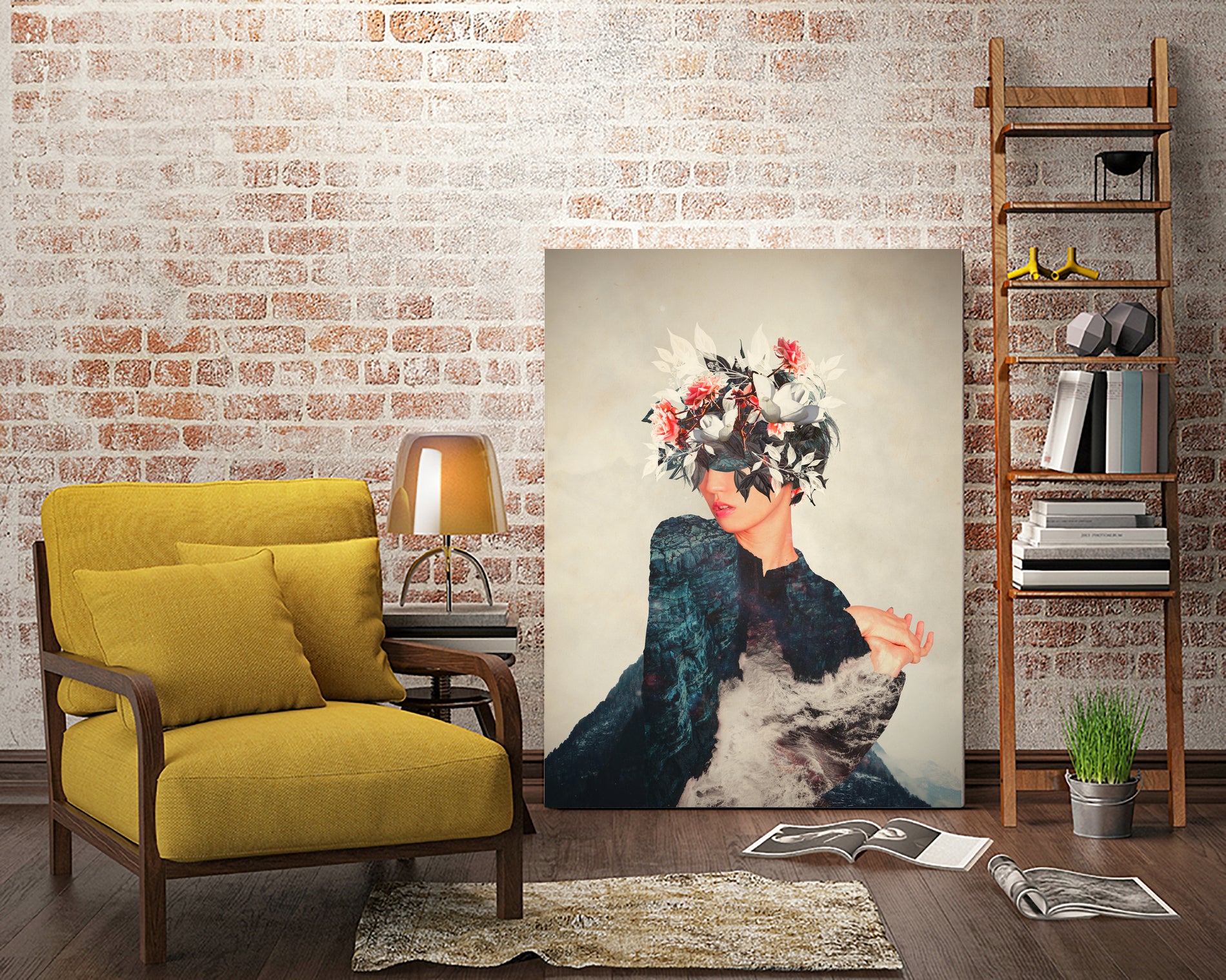 Kumiko by Frank Moth on GIANT ART - blue photo manipulation