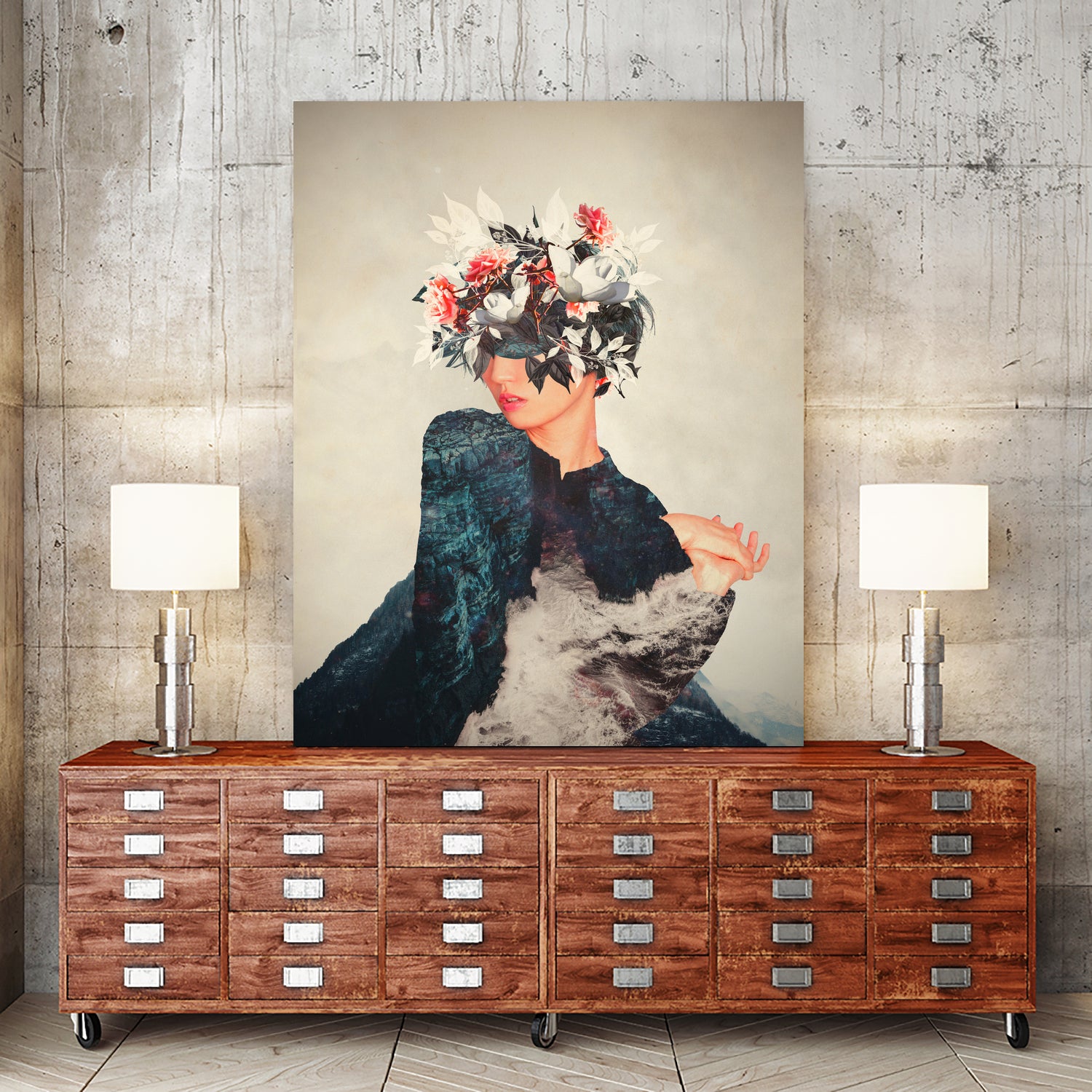 Kumiko by Frank Moth on GIANT ART - blue photo manipulation