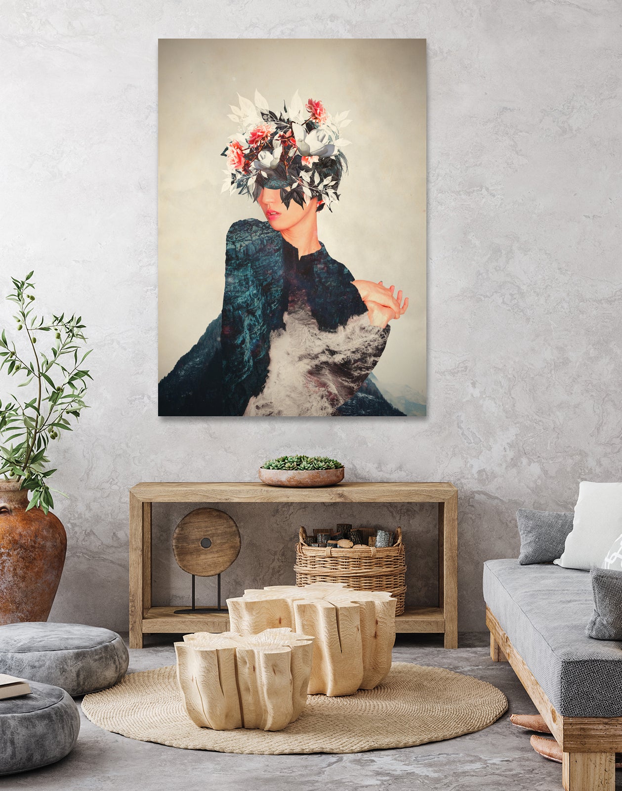 Kumiko by Frank Moth on GIANT ART - blue photo manipulation