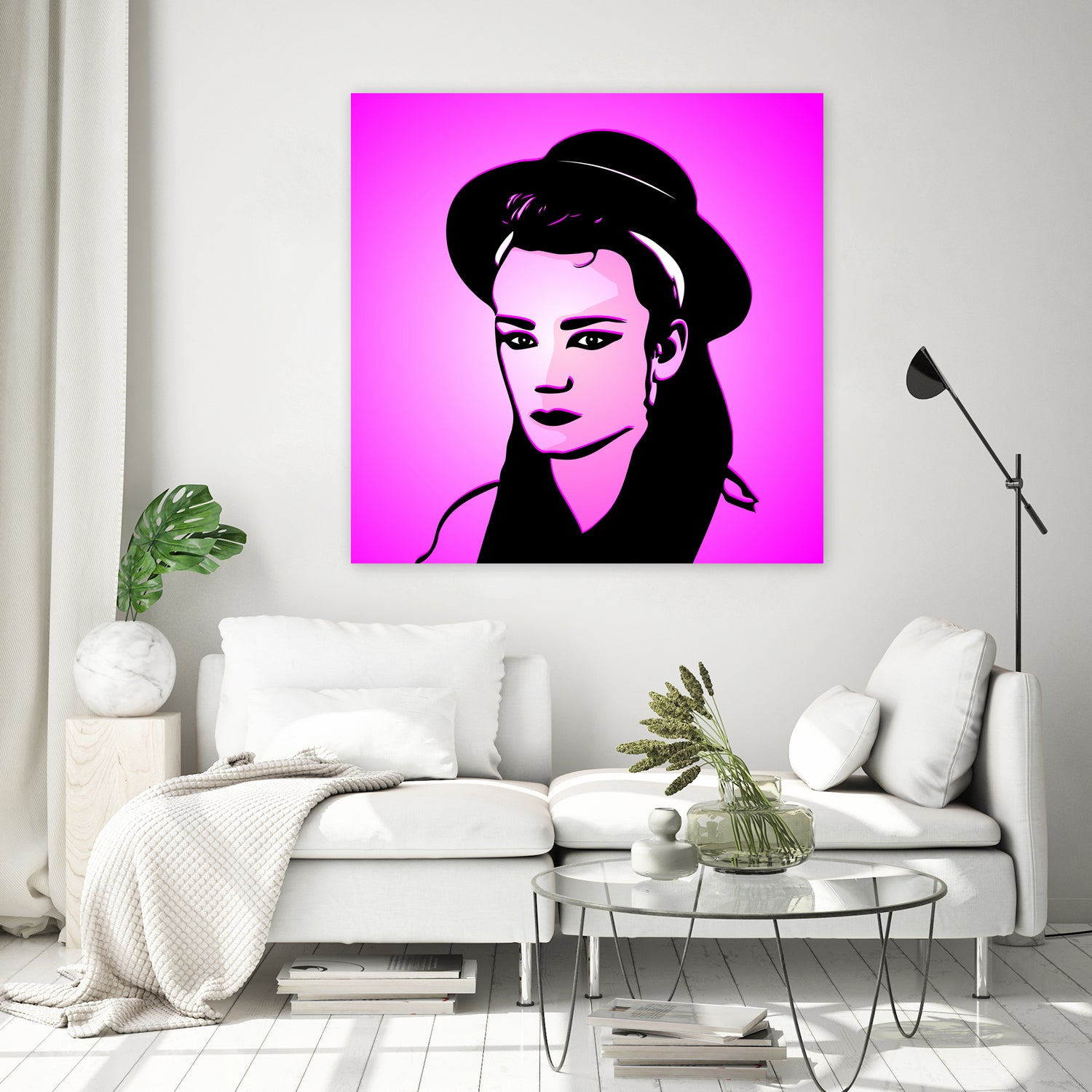 Boy George | Pop Art by William Cuccio on GIANT ART - pink digital painting