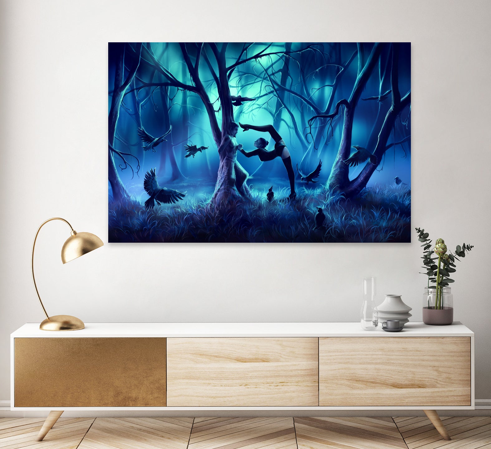 SCORPIO-from-the-Dancing-Zodiac by Cyril Rolando on GIANT ART - blue digital painting