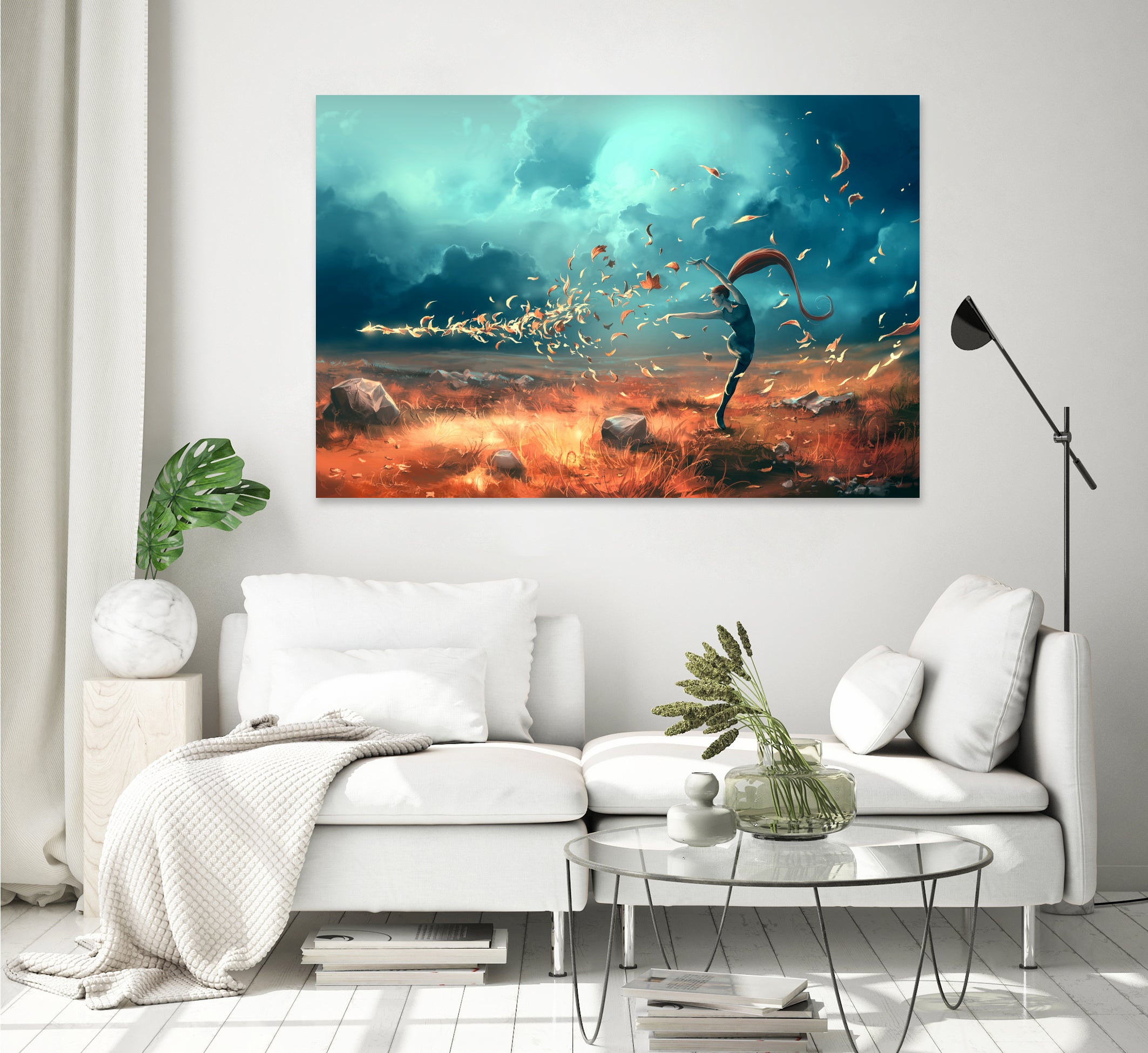 SAGITTARIUS-from-the-Dancing-Zodiac by Cyril Rolando on GIANT ART - orange digital painting