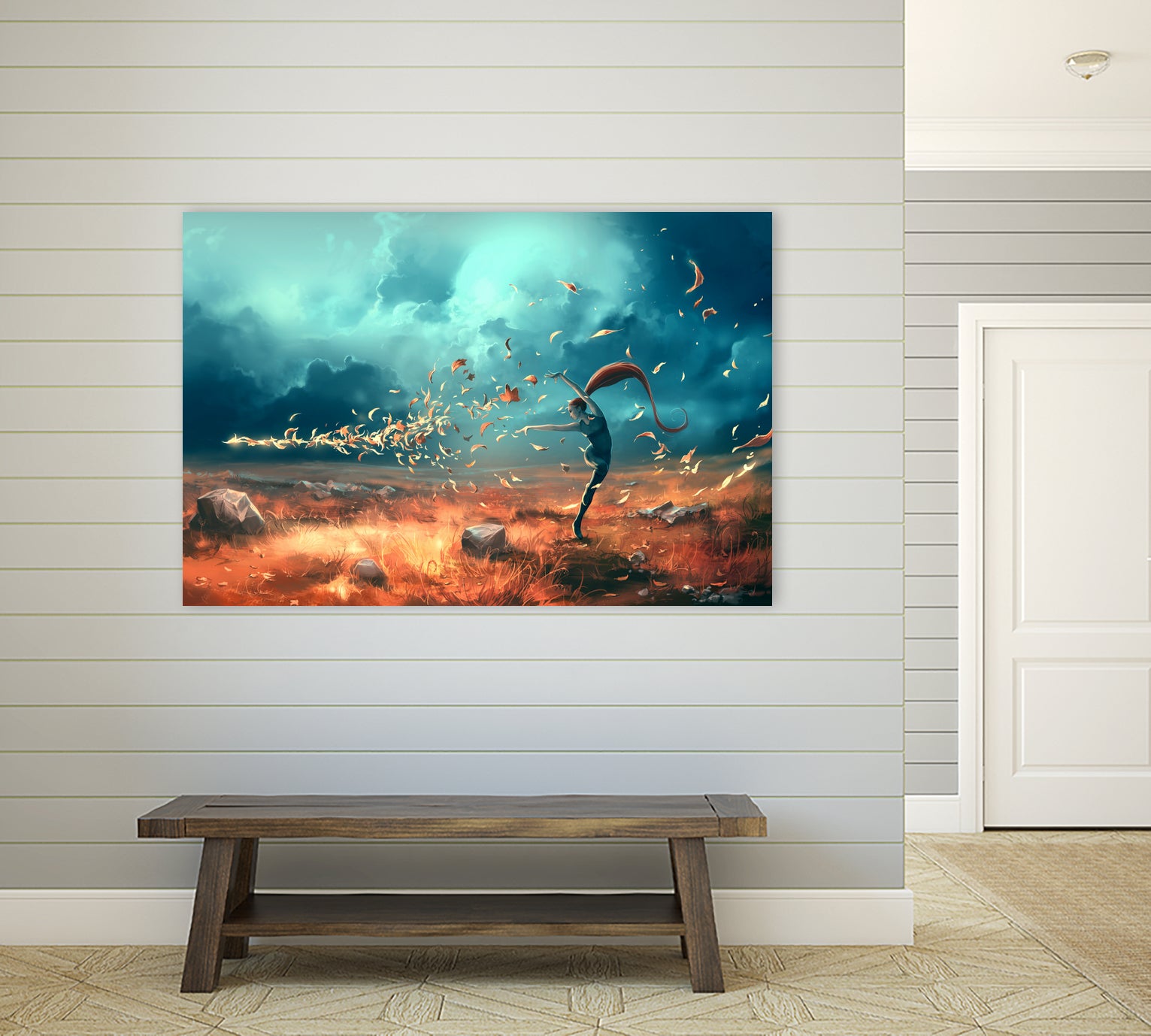 SAGITTARIUS-from-the-Dancing-Zodiac by Cyril Rolando on GIANT ART - orange digital painting