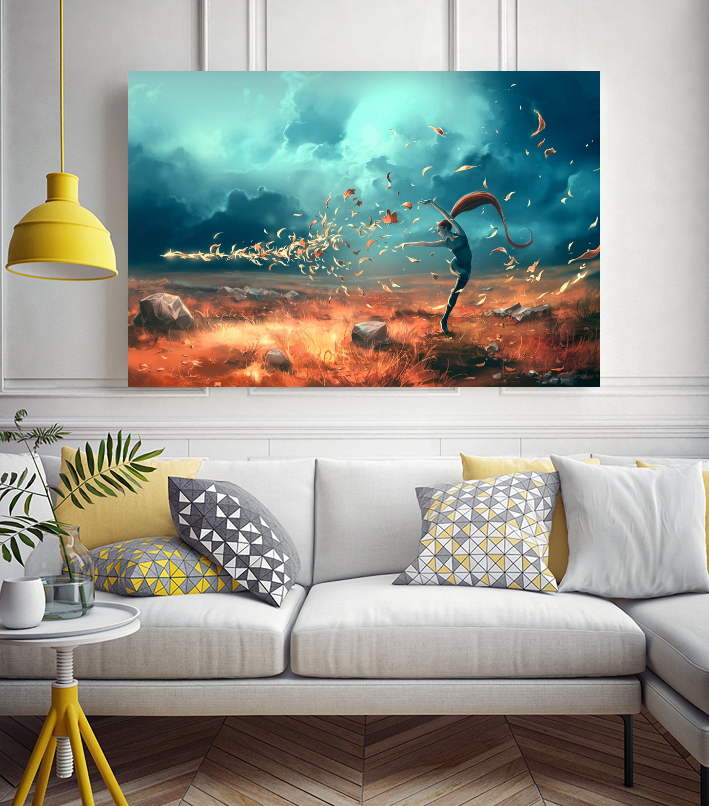 SAGITTARIUS-from-the-Dancing-Zodiac by Cyril Rolando on GIANT ART - orange digital painting