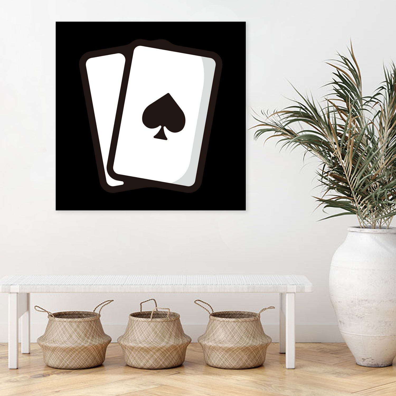 Playing card : Minimalistic icon series by Satoshi Kikyo on GIANT ART - white digital painting