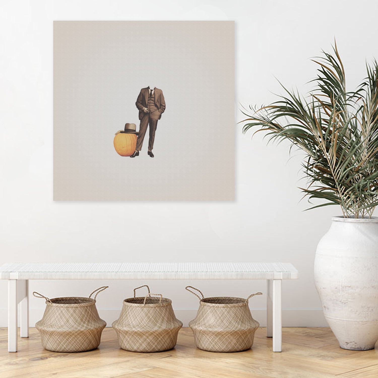 Pumpkin Mugshot by Isa Valimaki on GIANT ART - orange photo manipulation