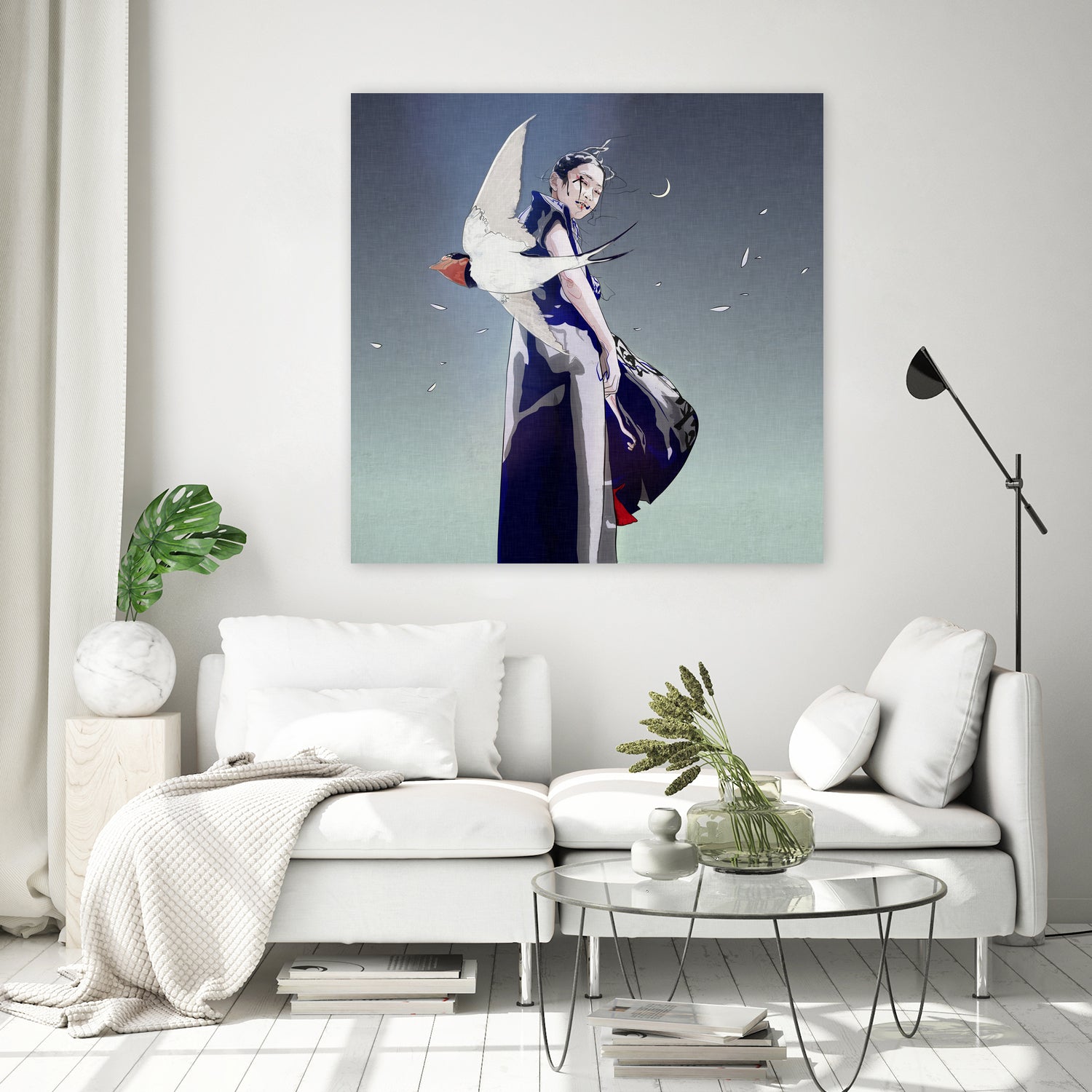 Swallow by Yuichi Suzuki on GIANT ART - gray digital drawing