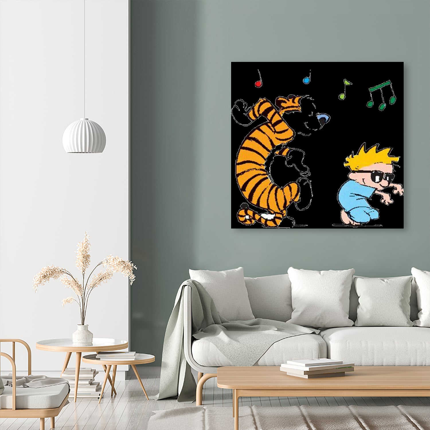 calvin and hobbes by alwan hatim on GIANT ART - white character design