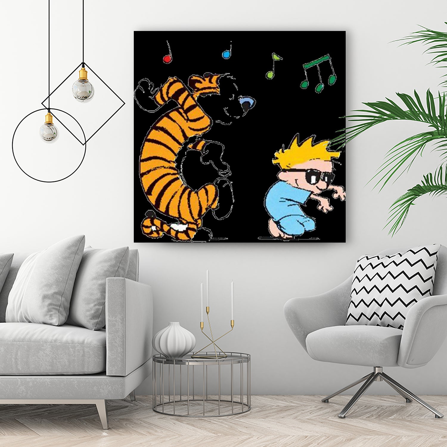 calvin and hobbes by alwan hatim on GIANT ART - white character design