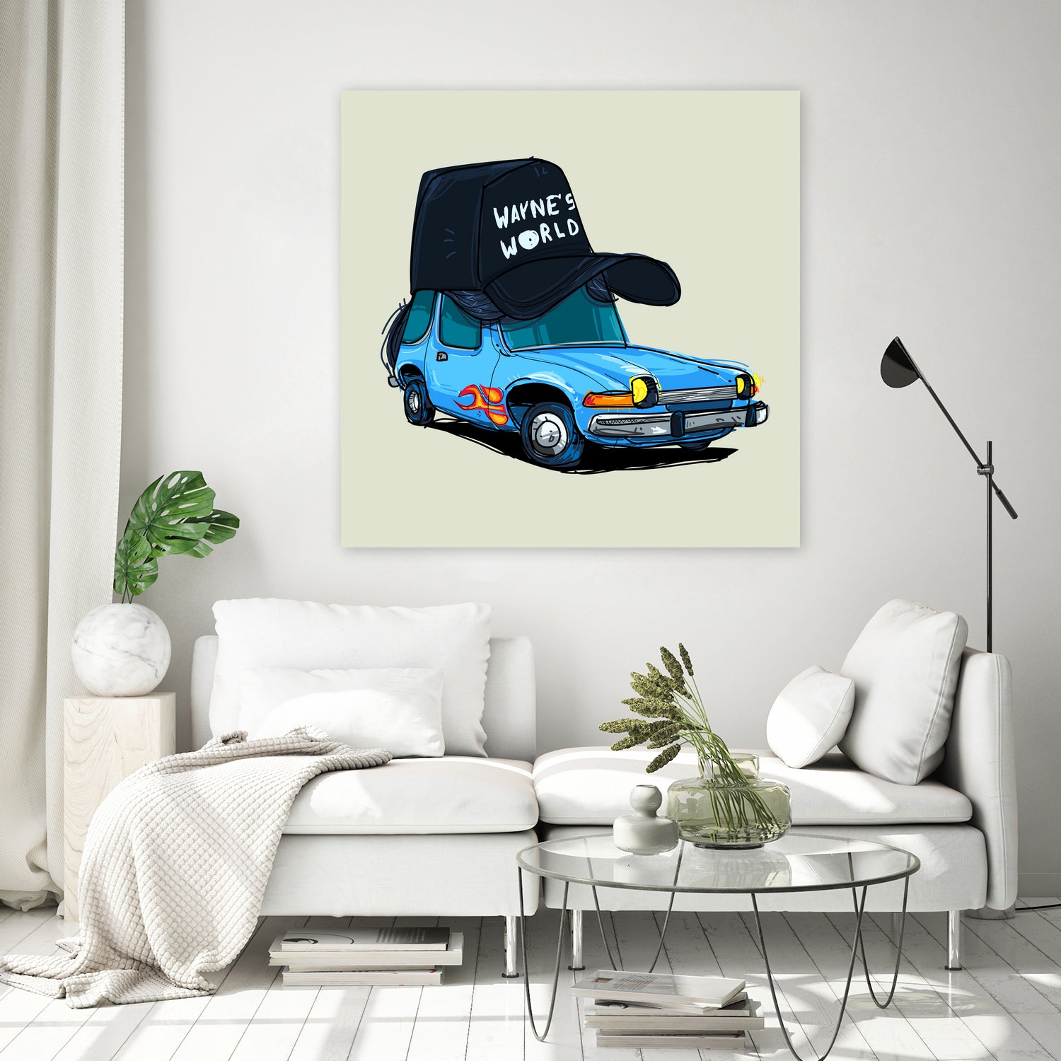 rideOrama wayne´s World by Camilo Suarez on GIANT ART - blue digital painting