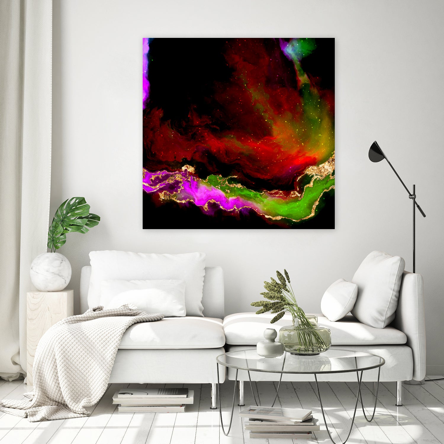 100 Nebulas in Space 120 by Raul Andre Petrasanta on GIANT ART - red digital painting