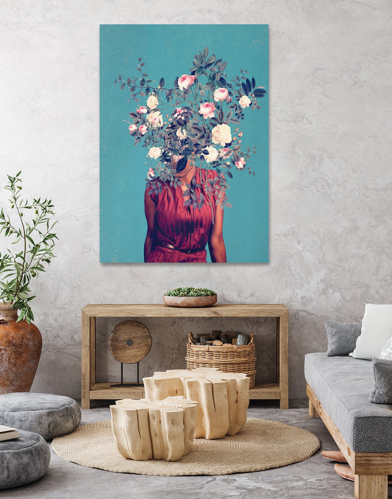 The First Noon I dreamt of You by Frank Moth on GIANT ART - blue digital painting