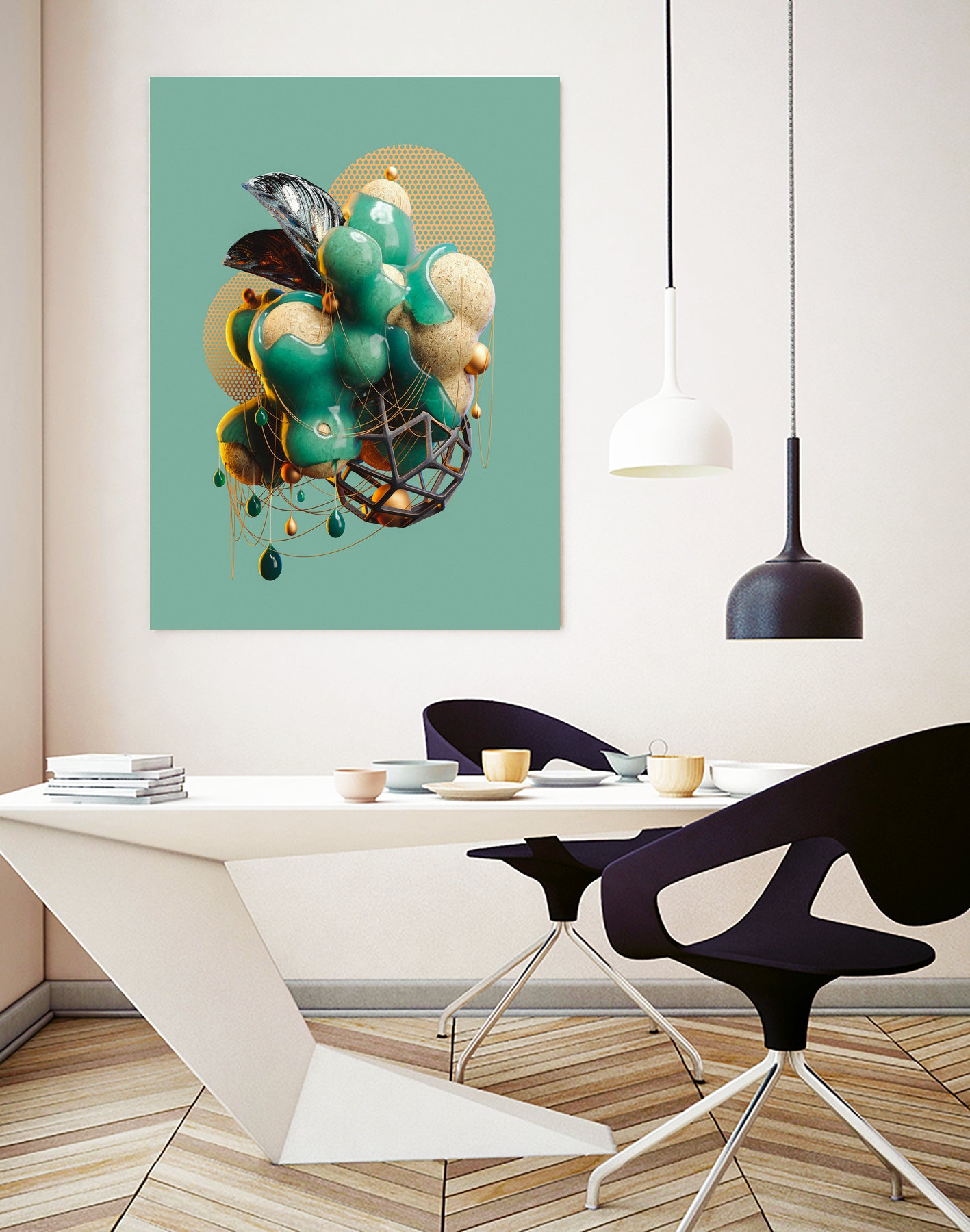 N°224 by Roman Bratschi on GIANT ART - green digital painting