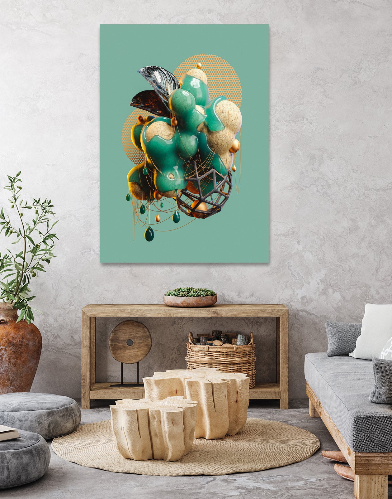 N°224 by Roman Bratschi on GIANT ART - green digital painting