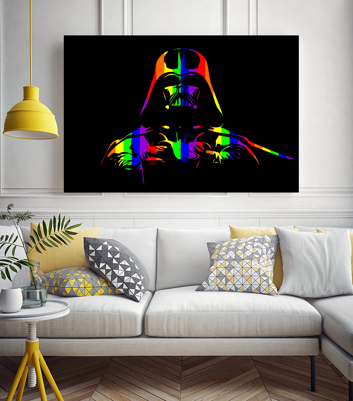 Gay Pride Darth Vader | Pop Art by William Cuccio on GIANT ART - black digital painting