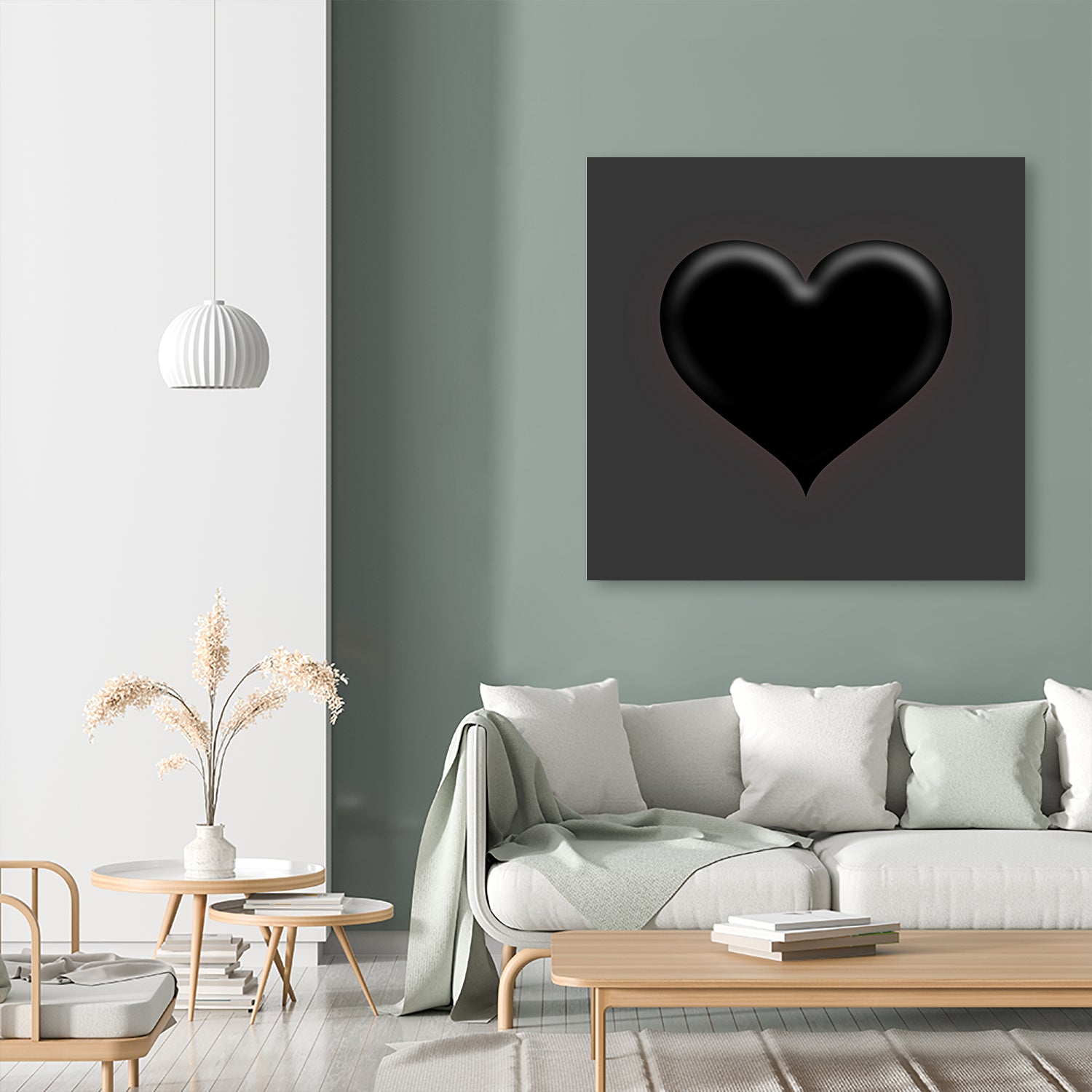 Black Heart Emoji by William Cuccio on GIANT ART - black digital painting