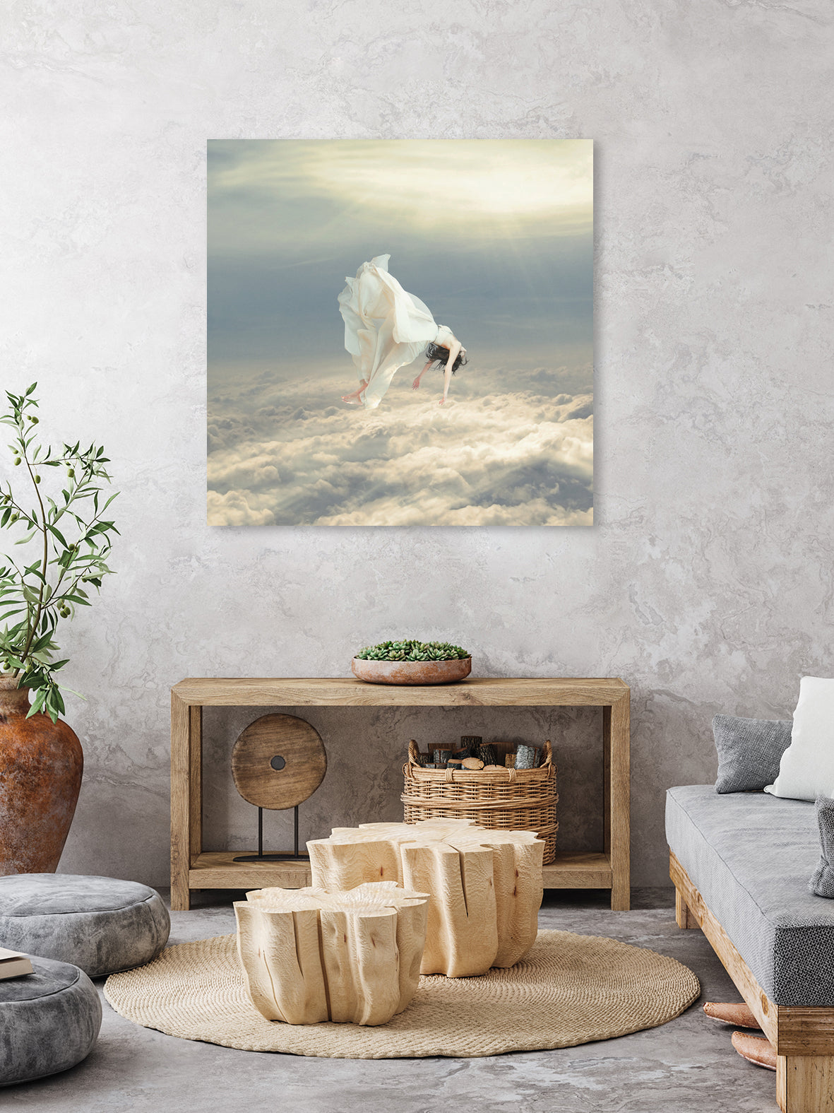 Free Falling Dream by Richard Davis on GIANT ART - yellow digital painting