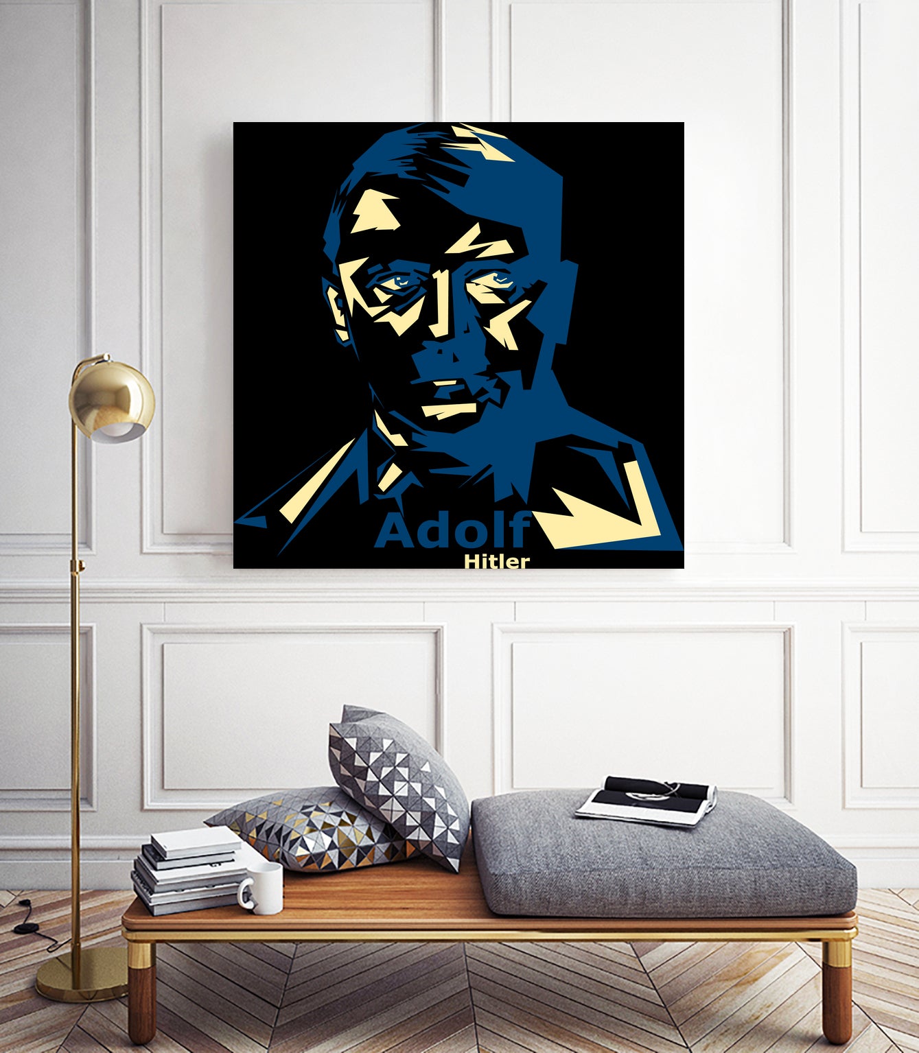 HITLER by Alfin Studio on GIANT ART - white photo illustration