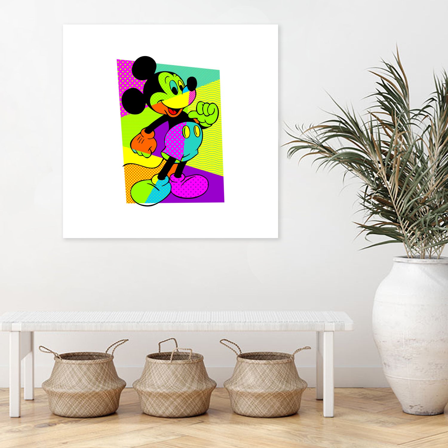 Mickey Mouse | Pop Art by William Cuccio on GIANT ART - green digital painting