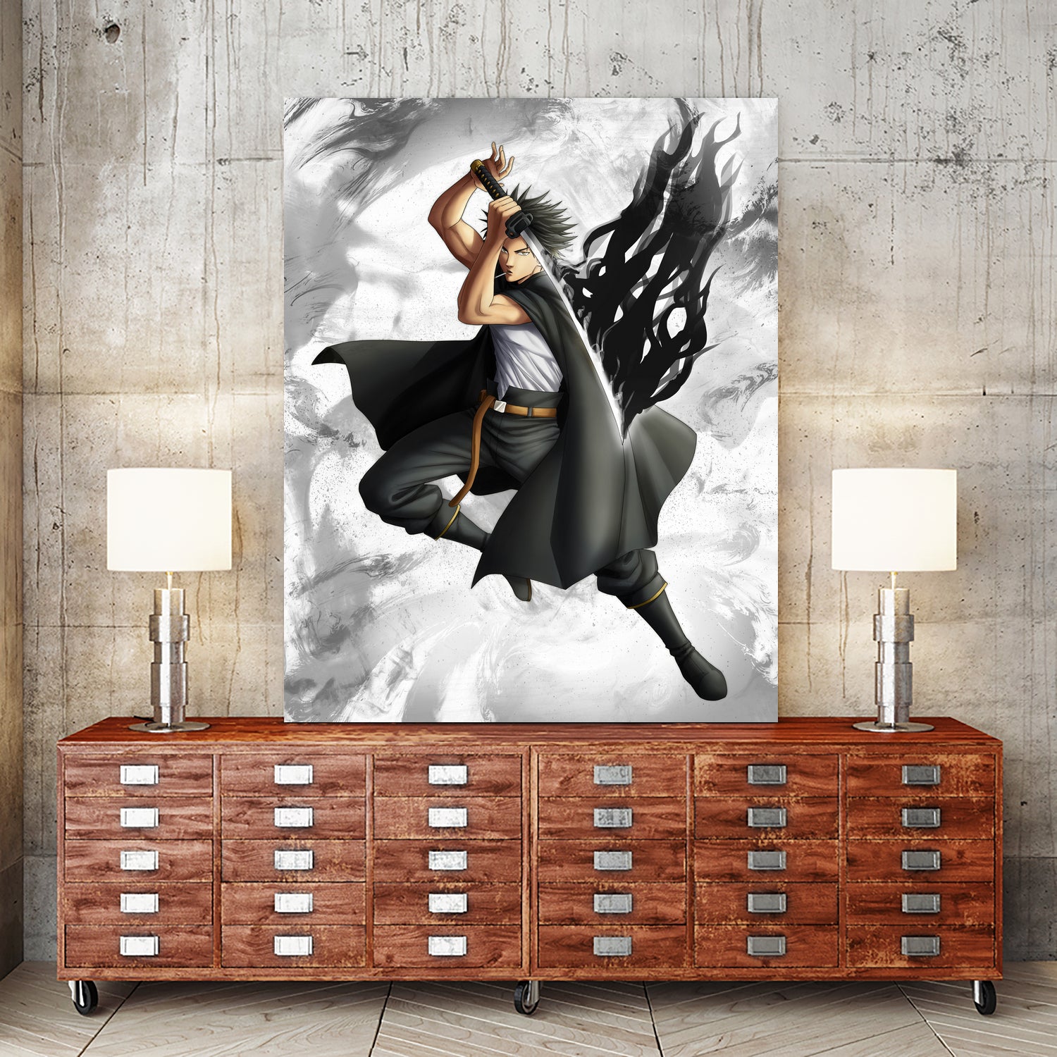 Yami dark mage captain by MCAshe 24 on GIANT ART - gray digital painting