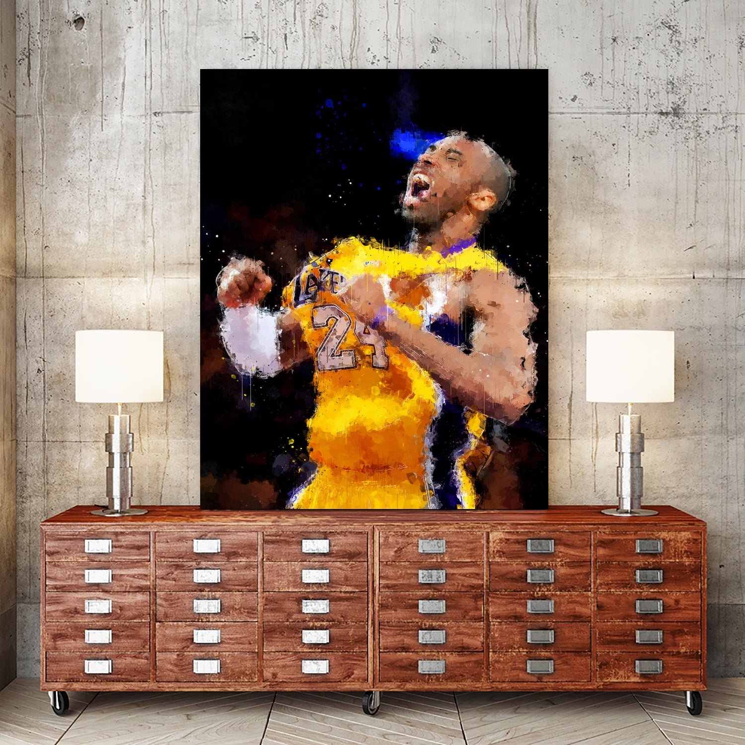 MAMBA HUSTLE PLAYS by Eysmael Quisora on GIANT ART - black digital painting
