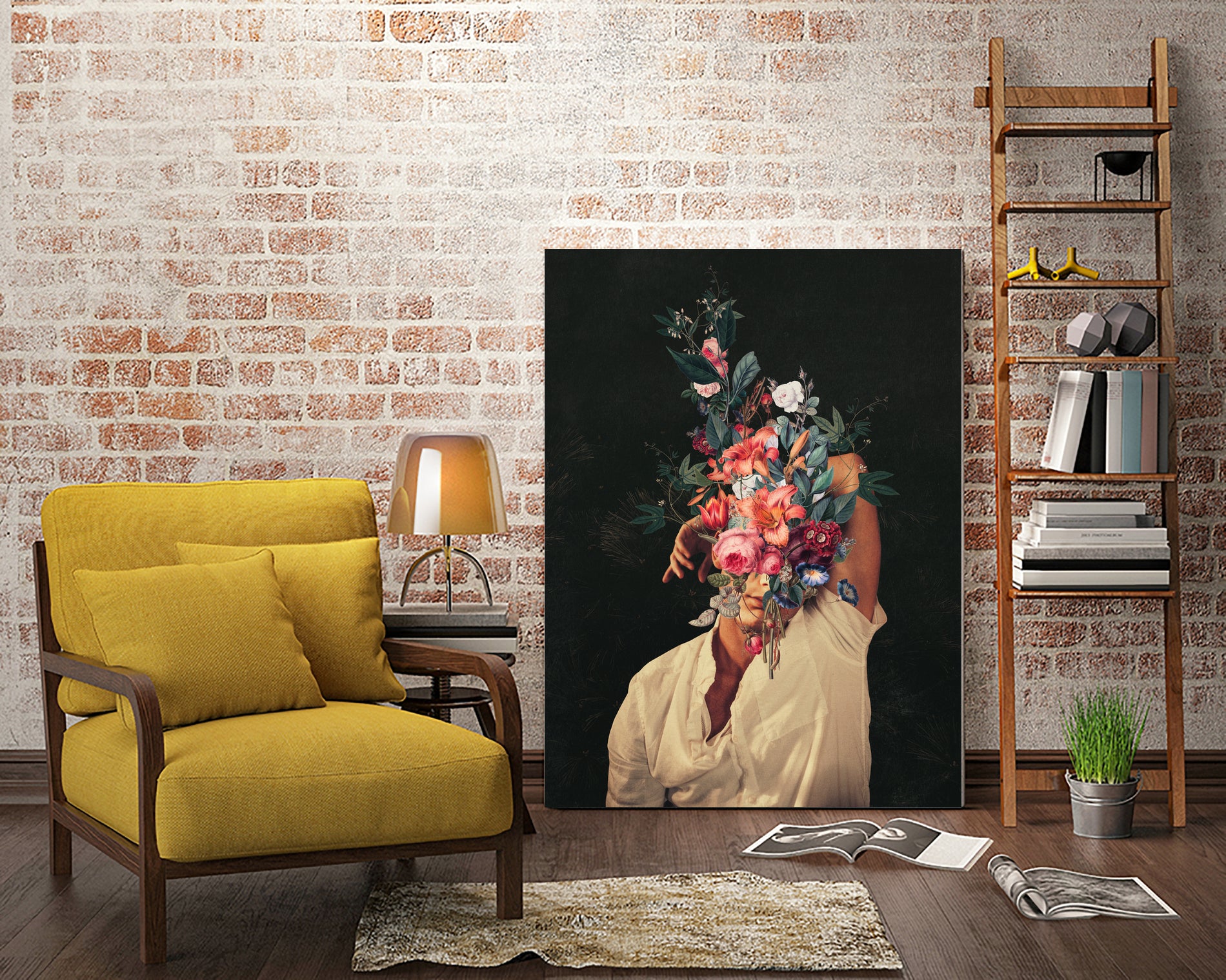 Roses Bloomed every time I thought of You by Frank Moth on GIANT ART - black digital painting
