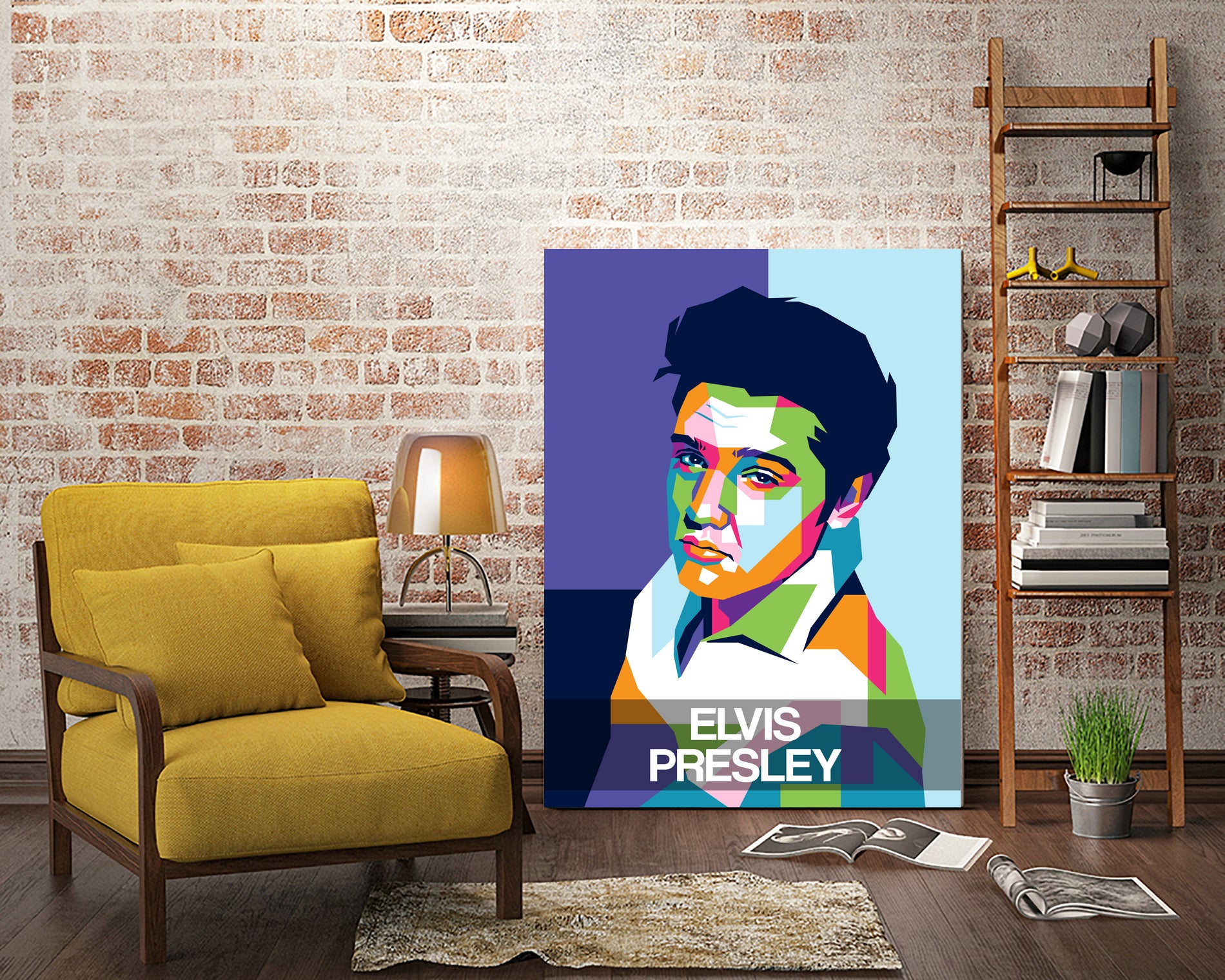 Elvis Presley by Art Style on GIANT ART - white digital drawing