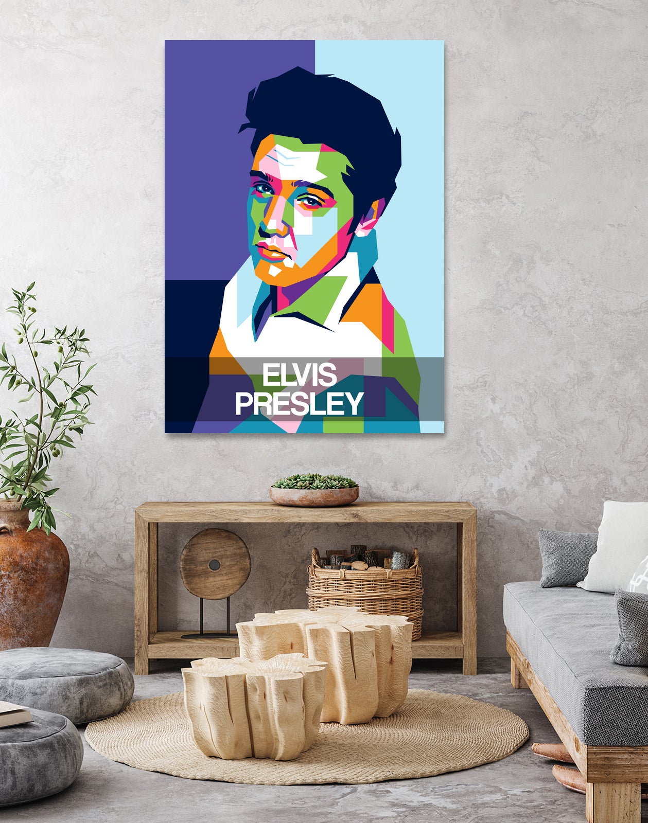 Elvis Presley by Art Style on GIANT ART - white digital drawing