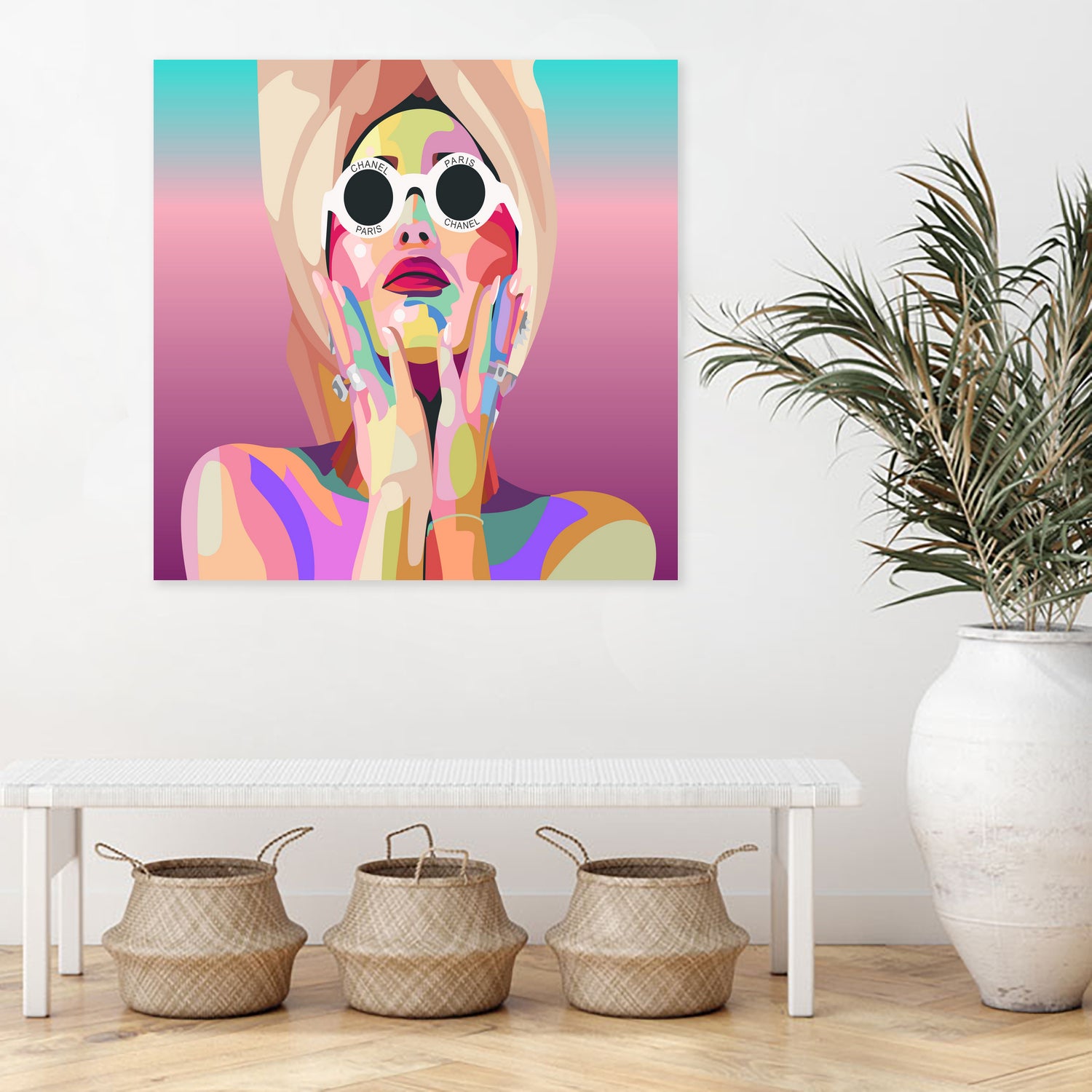 Ariana Grande Pop-Art Wall Decor Music Poster by kim huynh on GIANT ART - pink digital painting