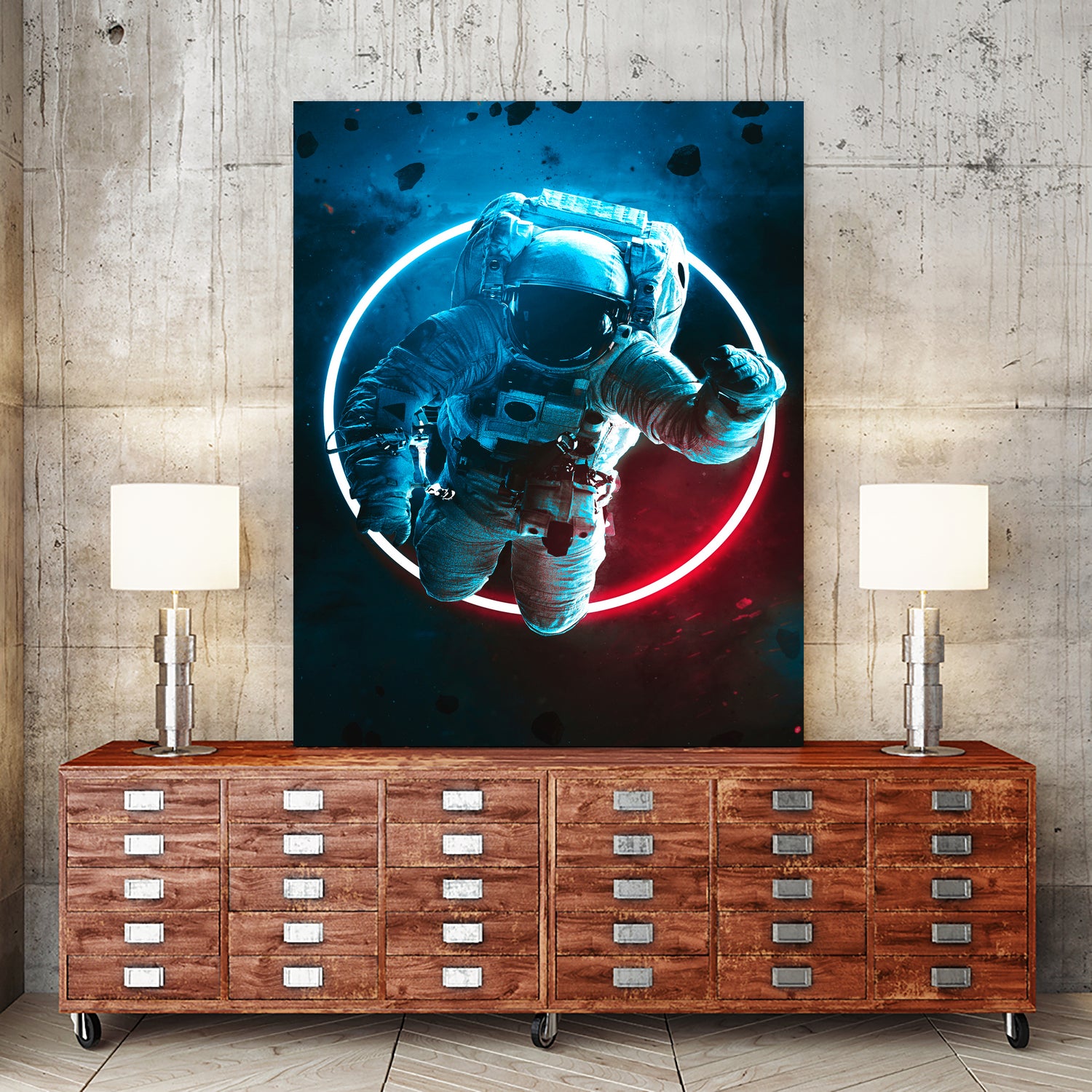 Lost in space by Sara Kamal on GIANT ART - black photo illustration