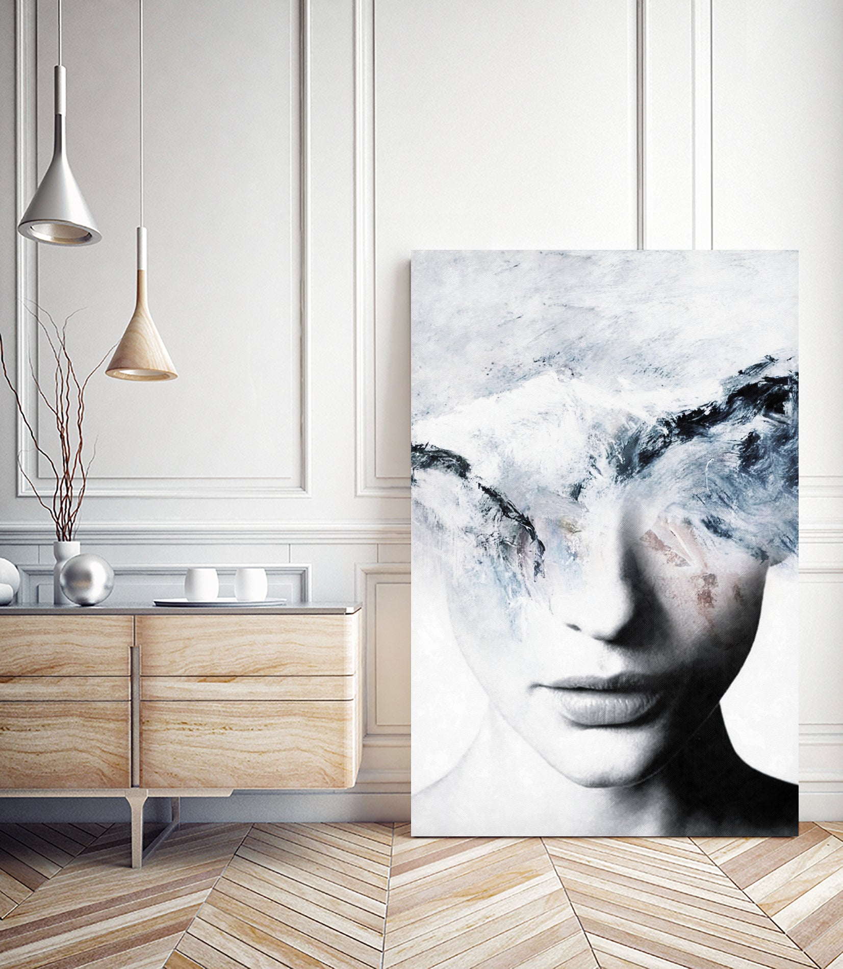 BLUE WAVES by Menelaos Trompoukis on GIANT ART - blue digital painting