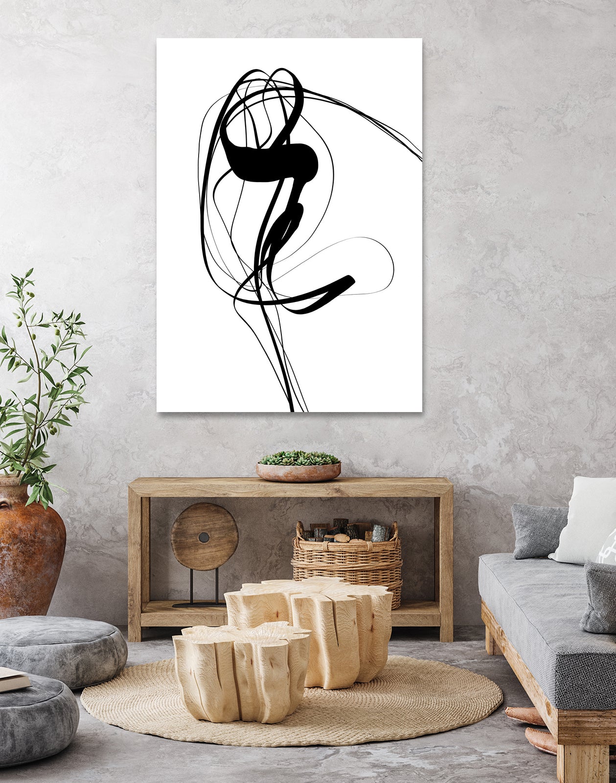 Free hand #121BW by Imre Tóth on GIANT ART - white digital painting