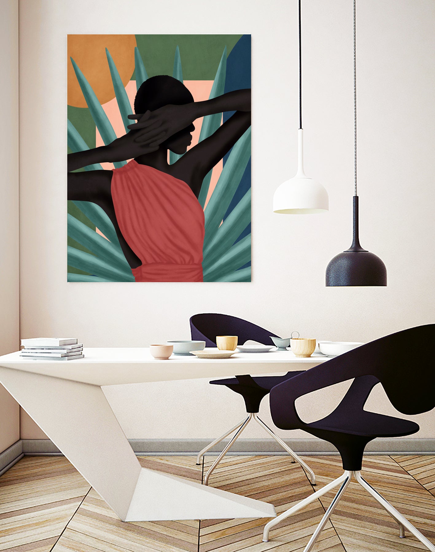 Pretty Misterious Woman by Mrs. Green on GIANT ART - green digital painting