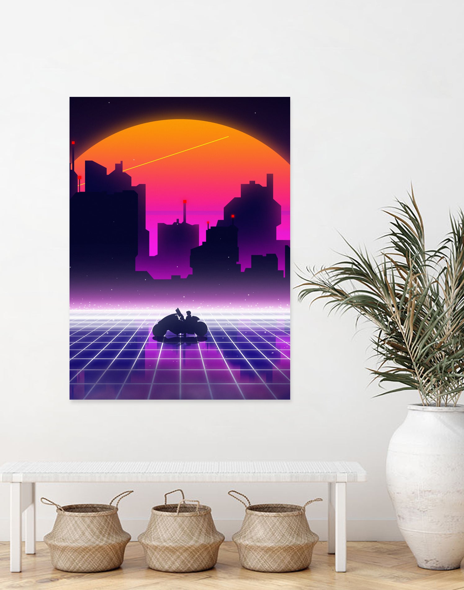 akira retrowave sunset by Muhammad Daffa Umar on GIANT ART - white photo manipulation