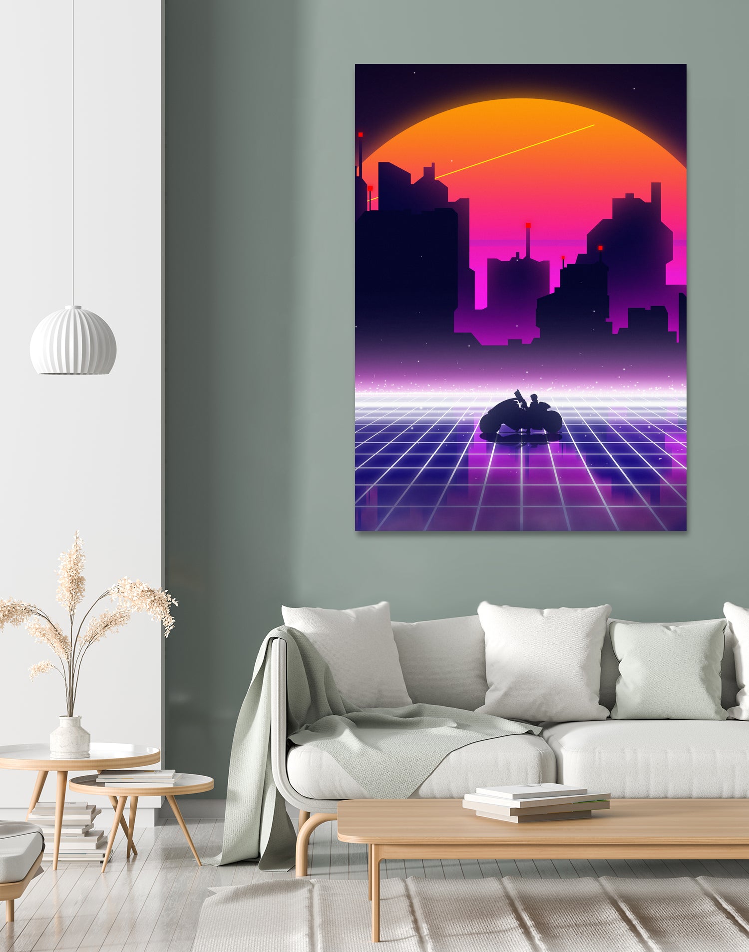 akira retrowave sunset by Muhammad Daffa Umar on GIANT ART - white photo manipulation