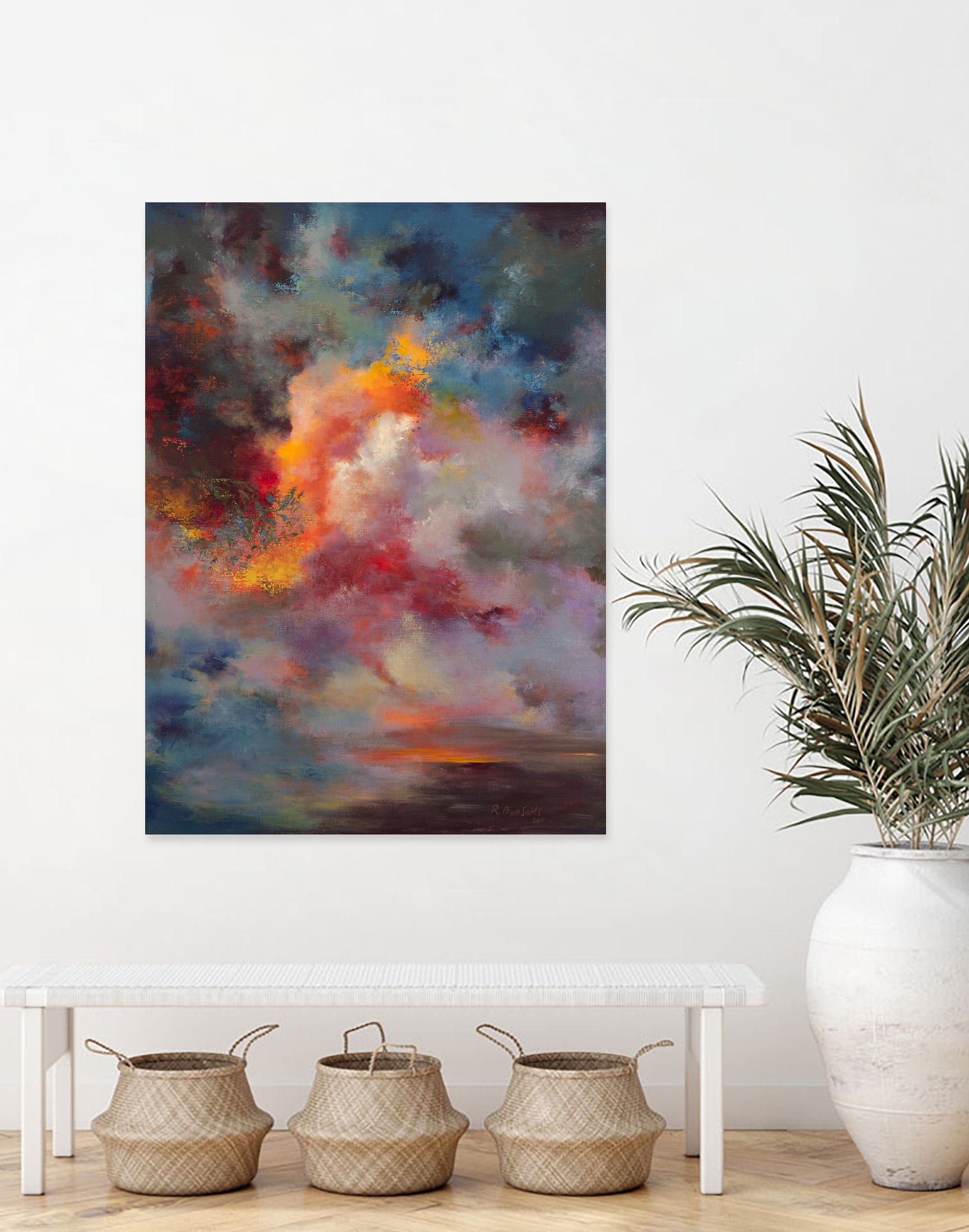 Sunset (#7004) by Rikka Ayasaki on GIANT ART - orange digital painting