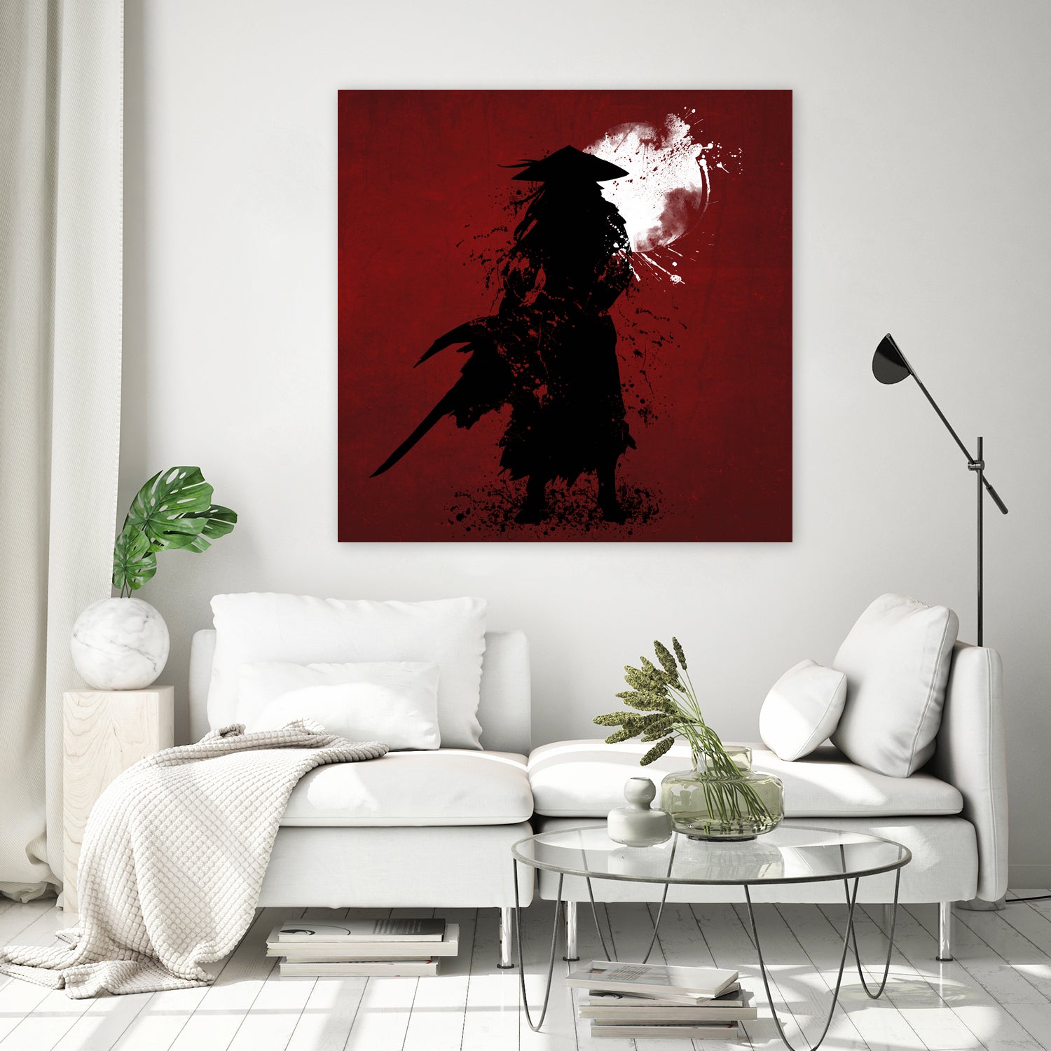 Samurai by Ilya Danilov on GIANT ART - red digital painting