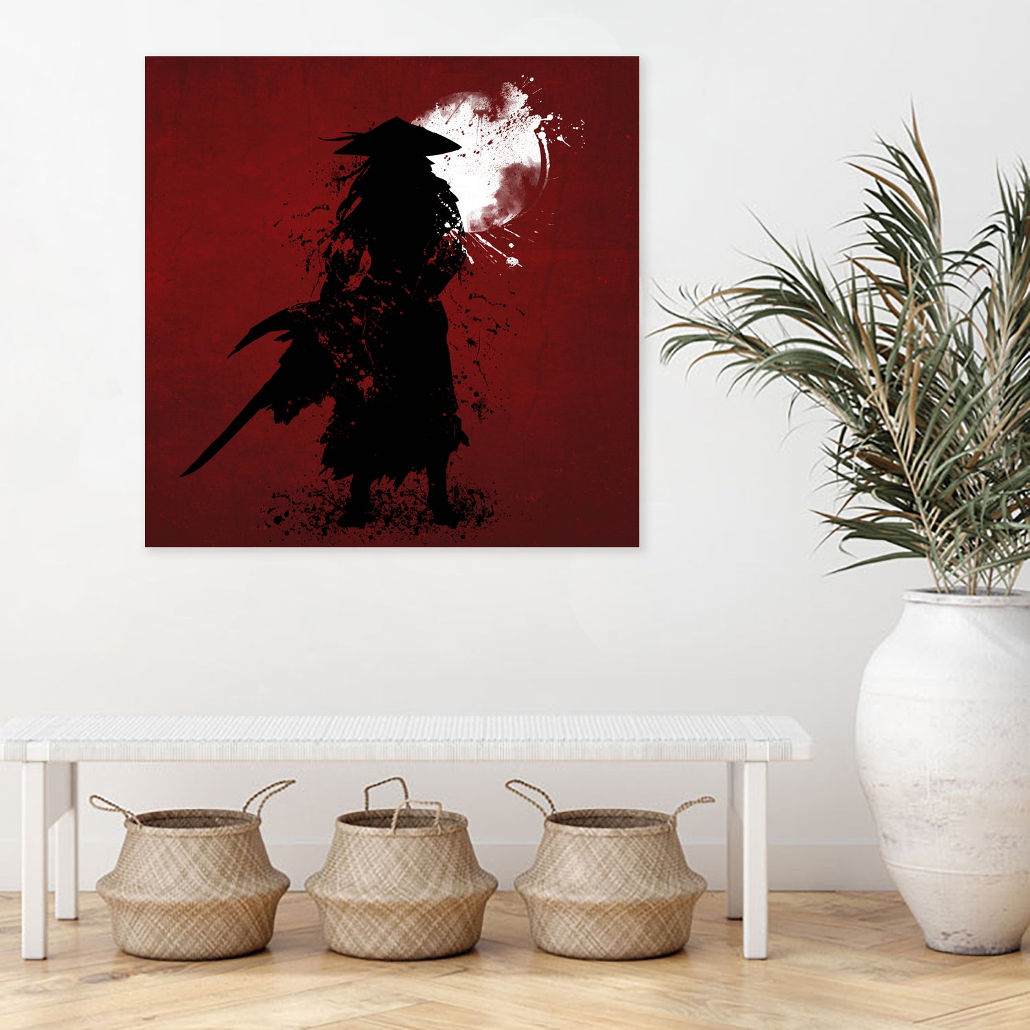 Samurai by Ilya Danilov on GIANT ART - red digital painting