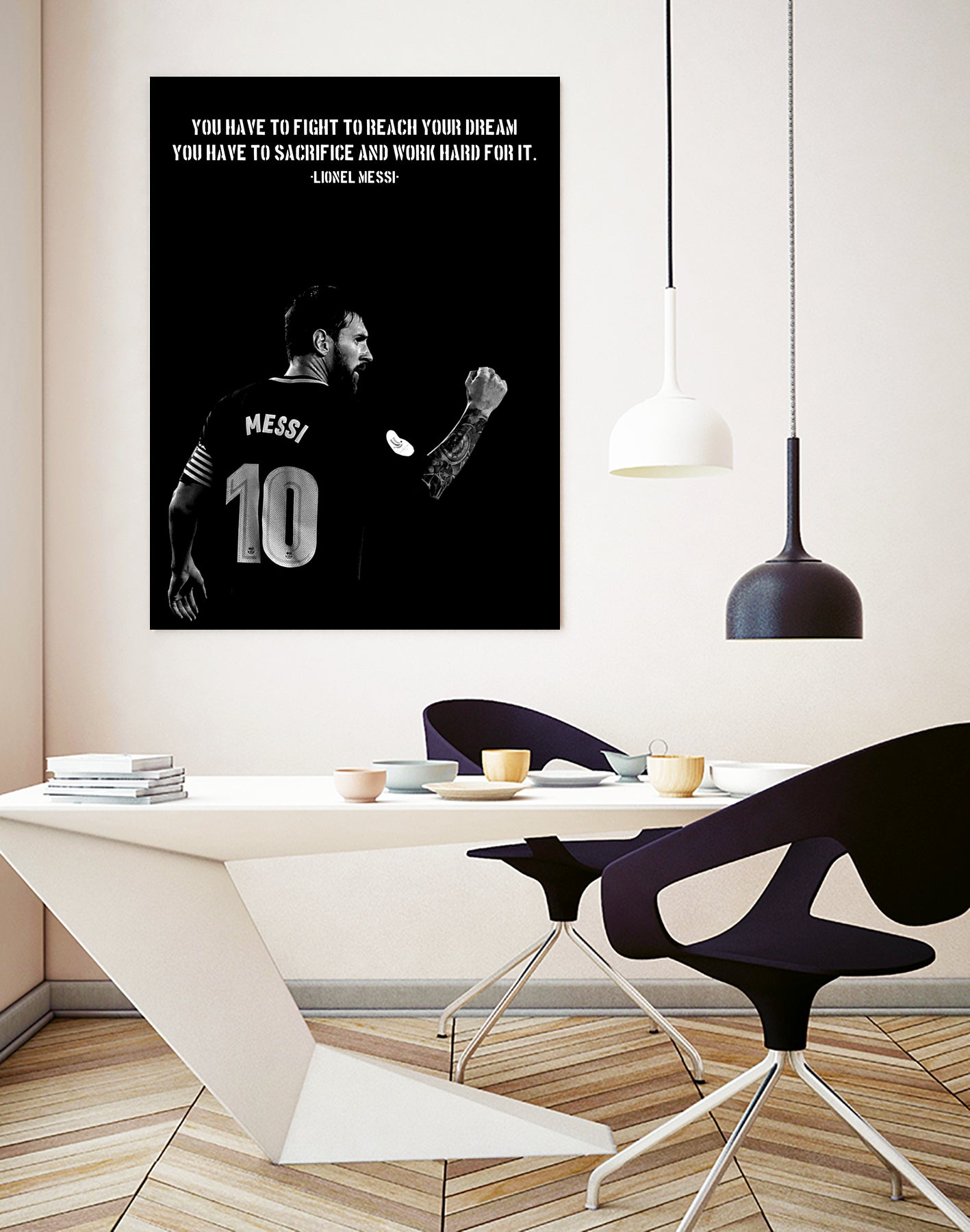 Messi Motivation by Ayyen Khusna on GIANT ART - black mixed media