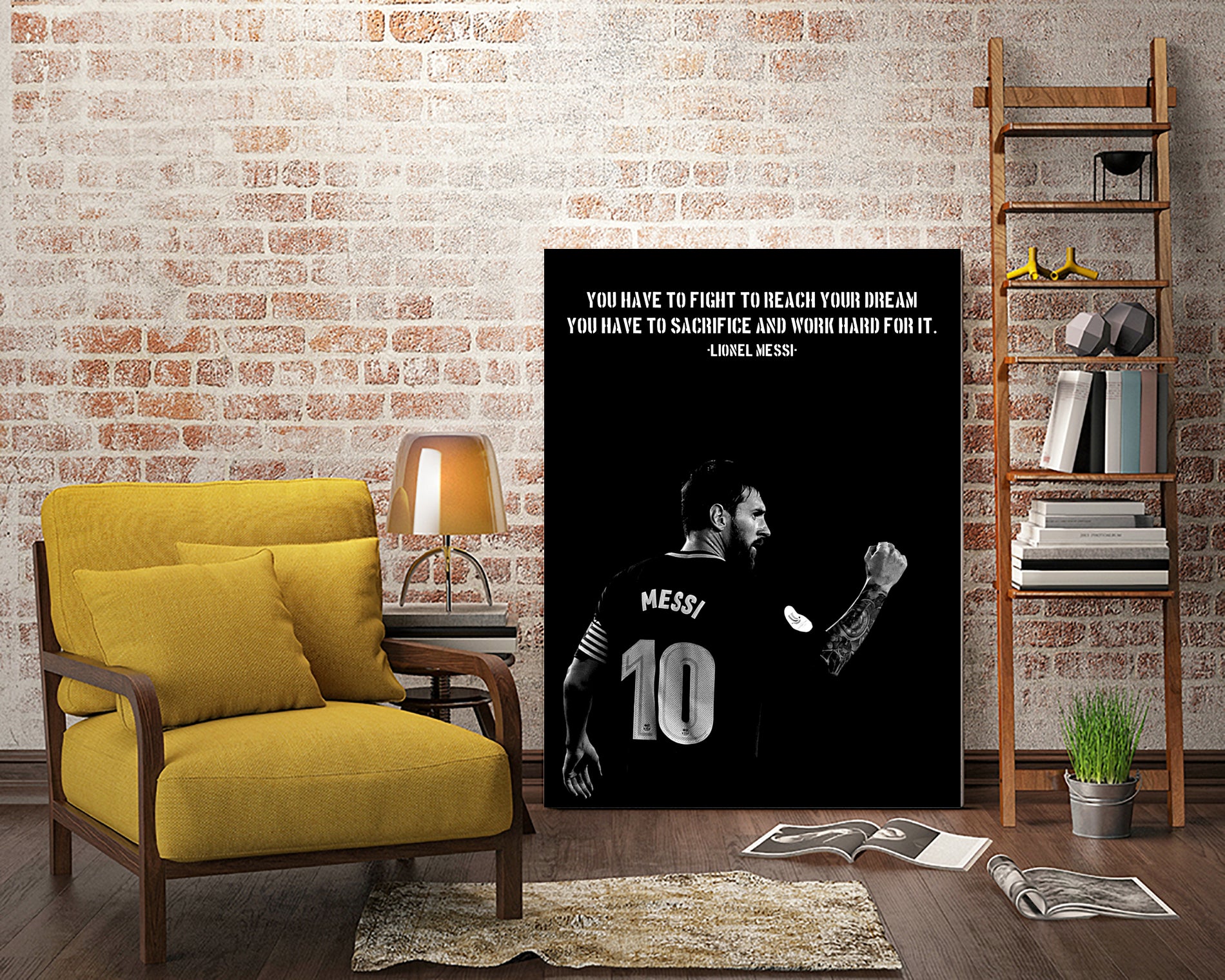 Messi Motivation by Ayyen Khusna on GIANT ART - black mixed media
