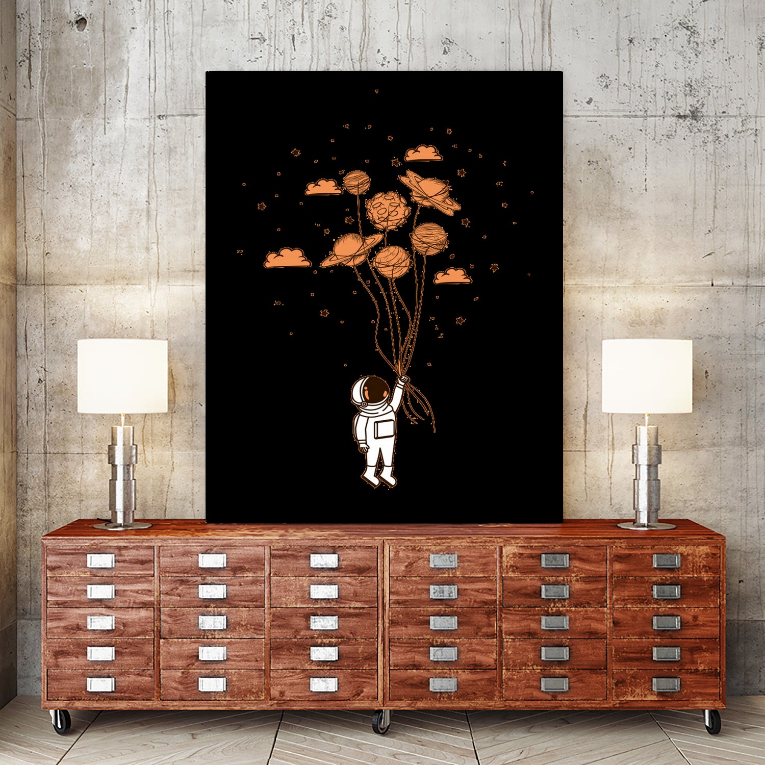 astronaut by diana stephanie on GIANT ART - orange character design